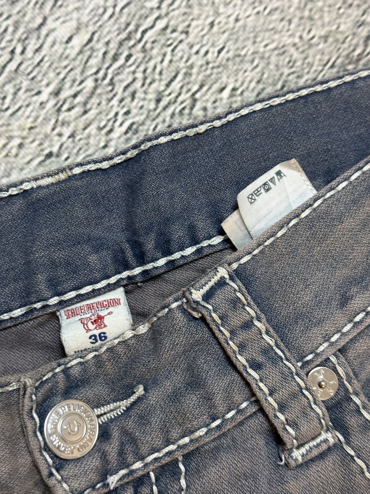 True Religion True Religion jeans vintage denim pants washed bleached Size US 36 / EU 52 - 10 Thumbnail
