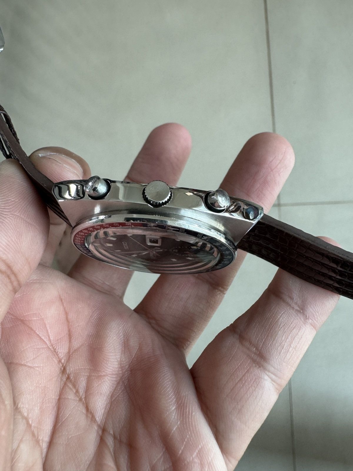 Seiko VINTAGE SEIKO 5 SPORTS SPEEDTIMER POGUE PEPSI RARE JDM Size 42 - 5 Thumbnail