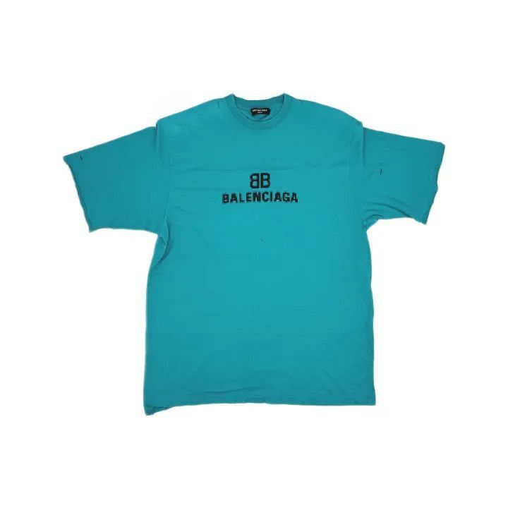 Balenciaga Balenciaga Balenciaga Distressed Logo Oversized TShirt -25 Size US XS / EU 42 / 0 - 2 Thumbnail