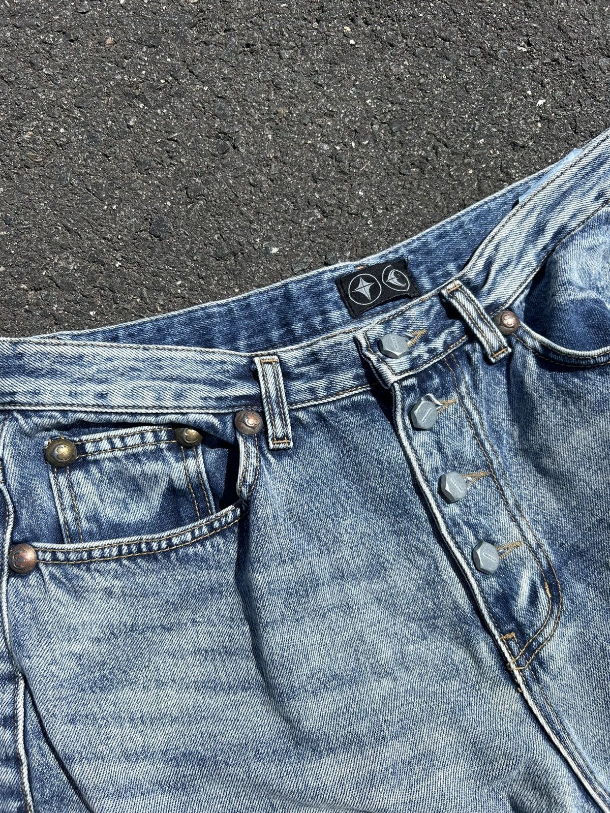 Thug Club Distressed Denim Shorts Size US 34 / EU 50 - 3 Thumbnail