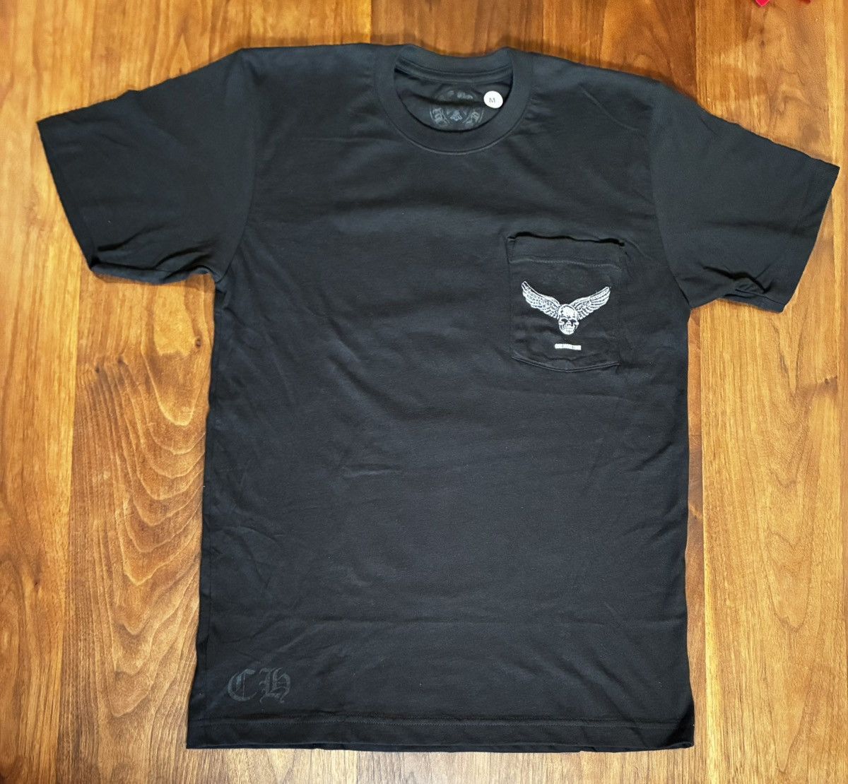 Chrome Hearts Chrome Hearts x Aerosmith x Yungblud Black Pocket Tee Size US M / EU 48-50 / 2 - 4 Thumbnail