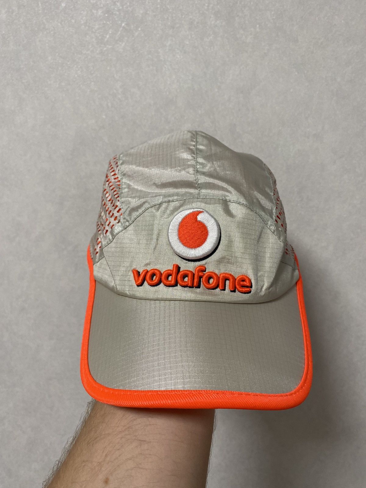 Mercedes-Benz Vodafone McLaren Mercedes Silver Racing Cap Size ONE SIZE - 1 Thumbnail