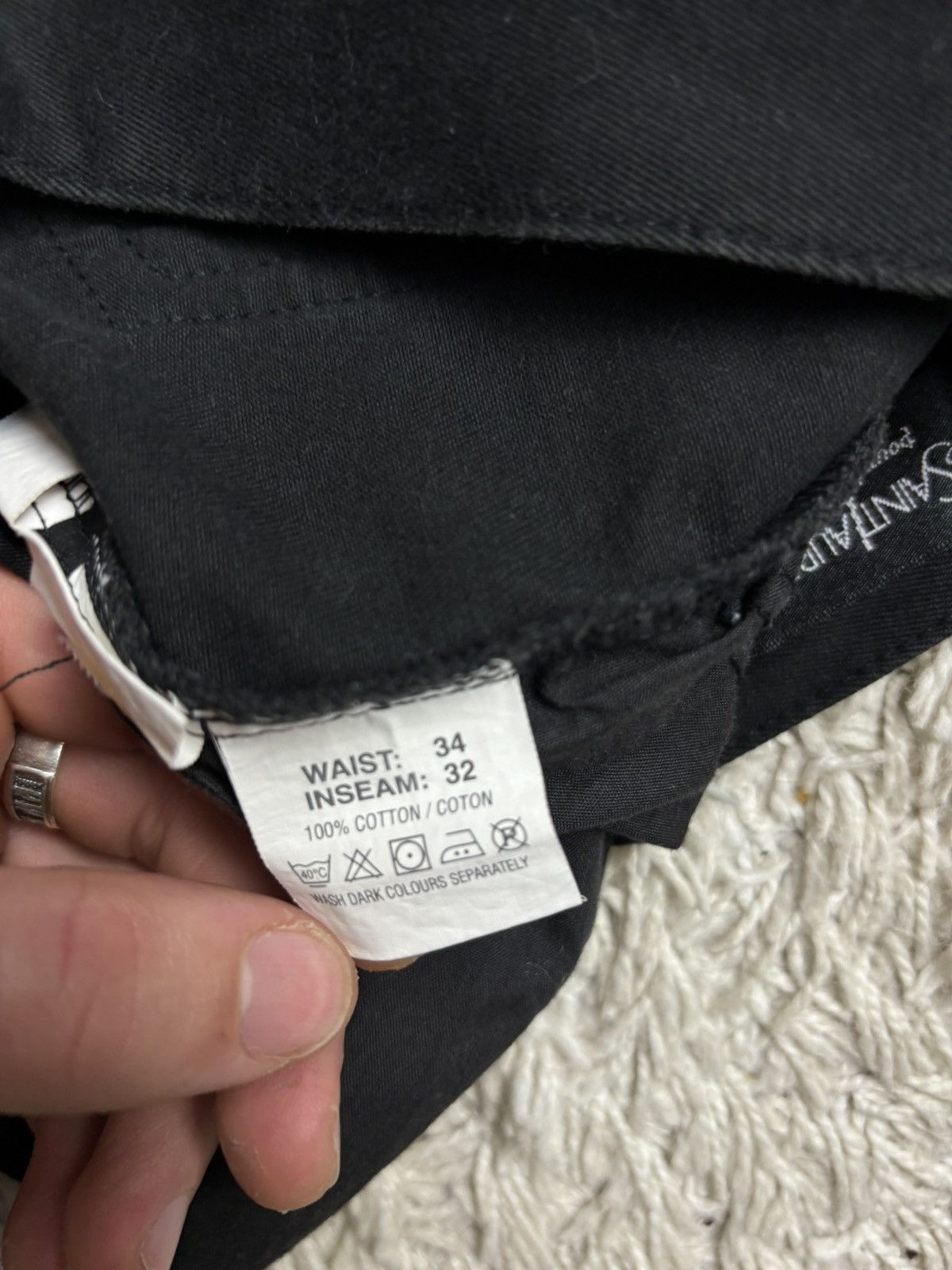 Designer × Vintage × Yves Saint Laurent Vintage Denim Pants YvesSaintLaurent Big Logo Size US 34 / EU 50 - 7 Thumbnail