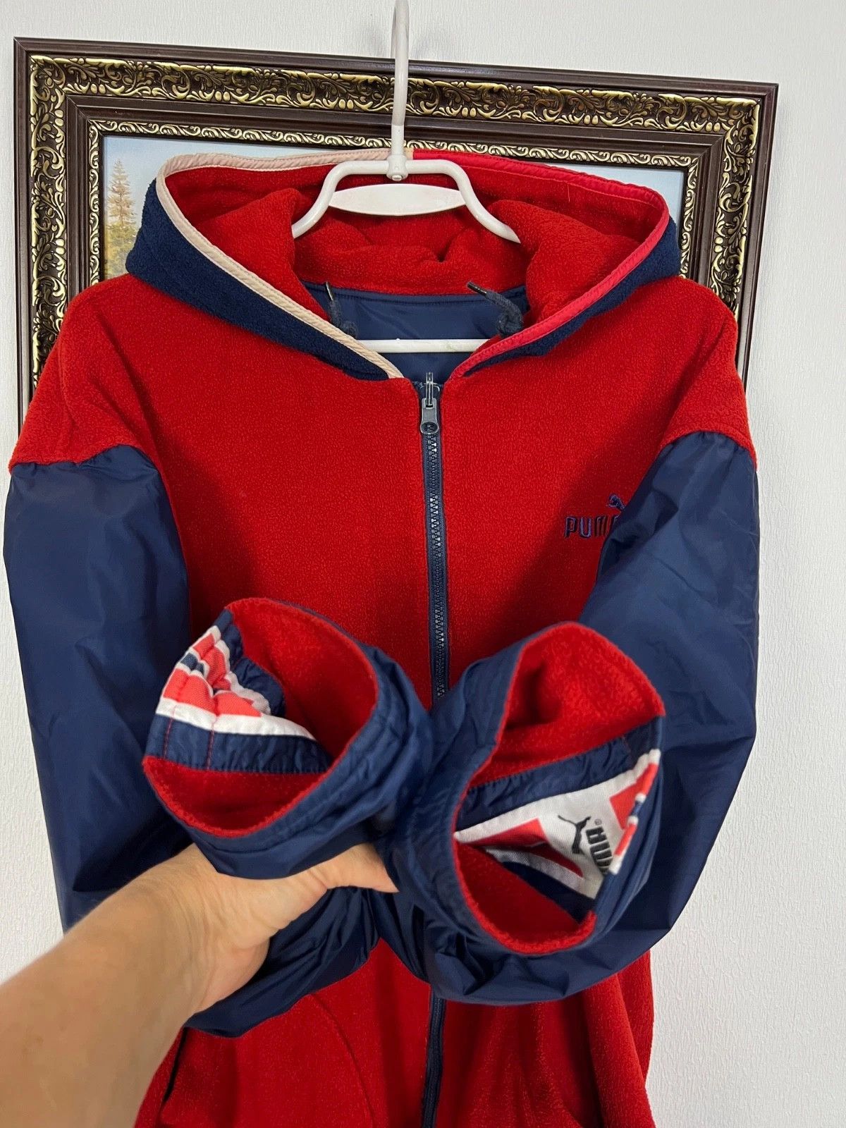 Puma Vintage 90's Puma Barcelona Polar Jacket Two Sided Rare Size US XL / EU 56 / 4 - 5 Thumbnail