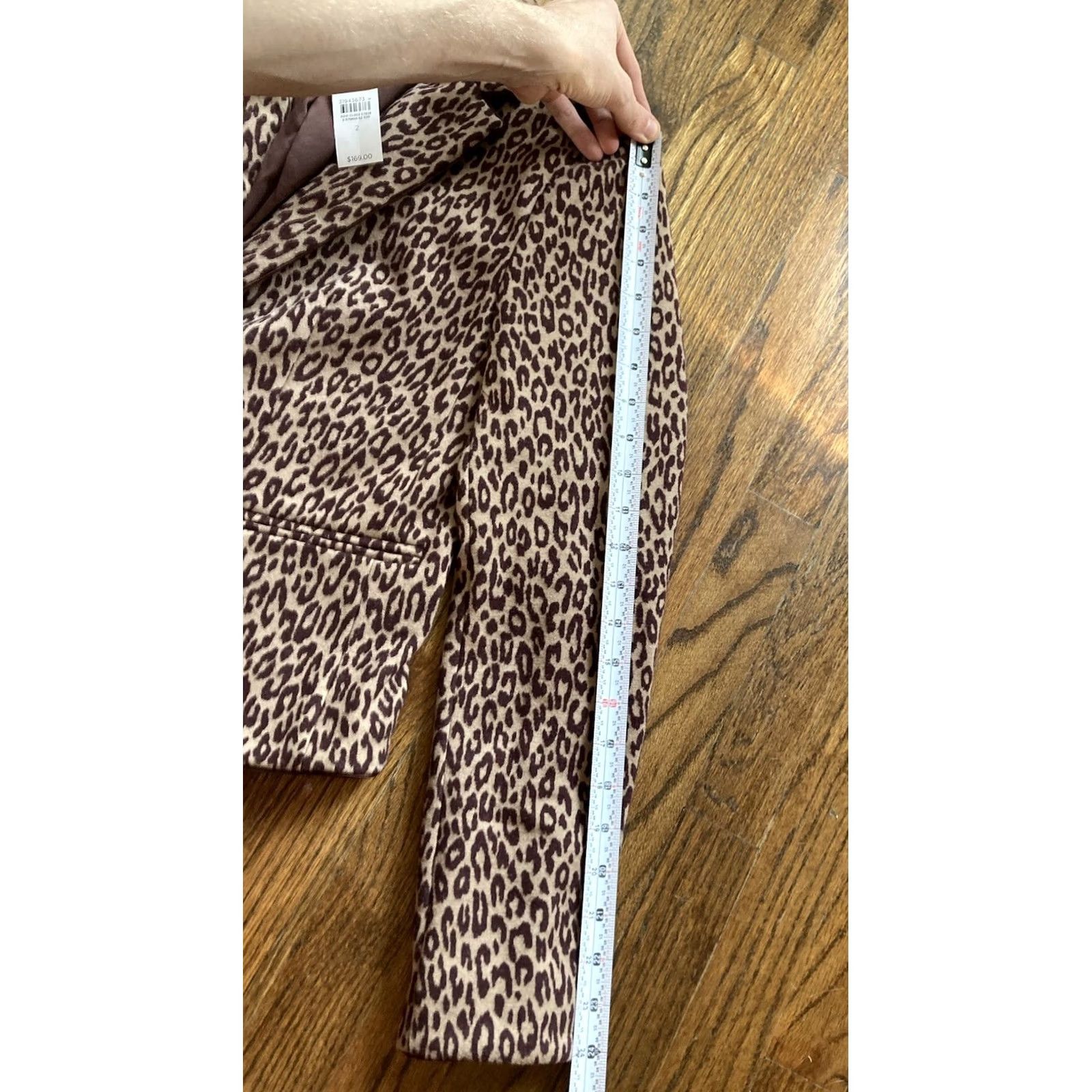 Ann Taylor Ann Taylor Blazer Womens Sz 2 Leopard Print Jacket One Button Office NWT Size XS / US 0-2 / IT 36-38 - 7 Thumbnail