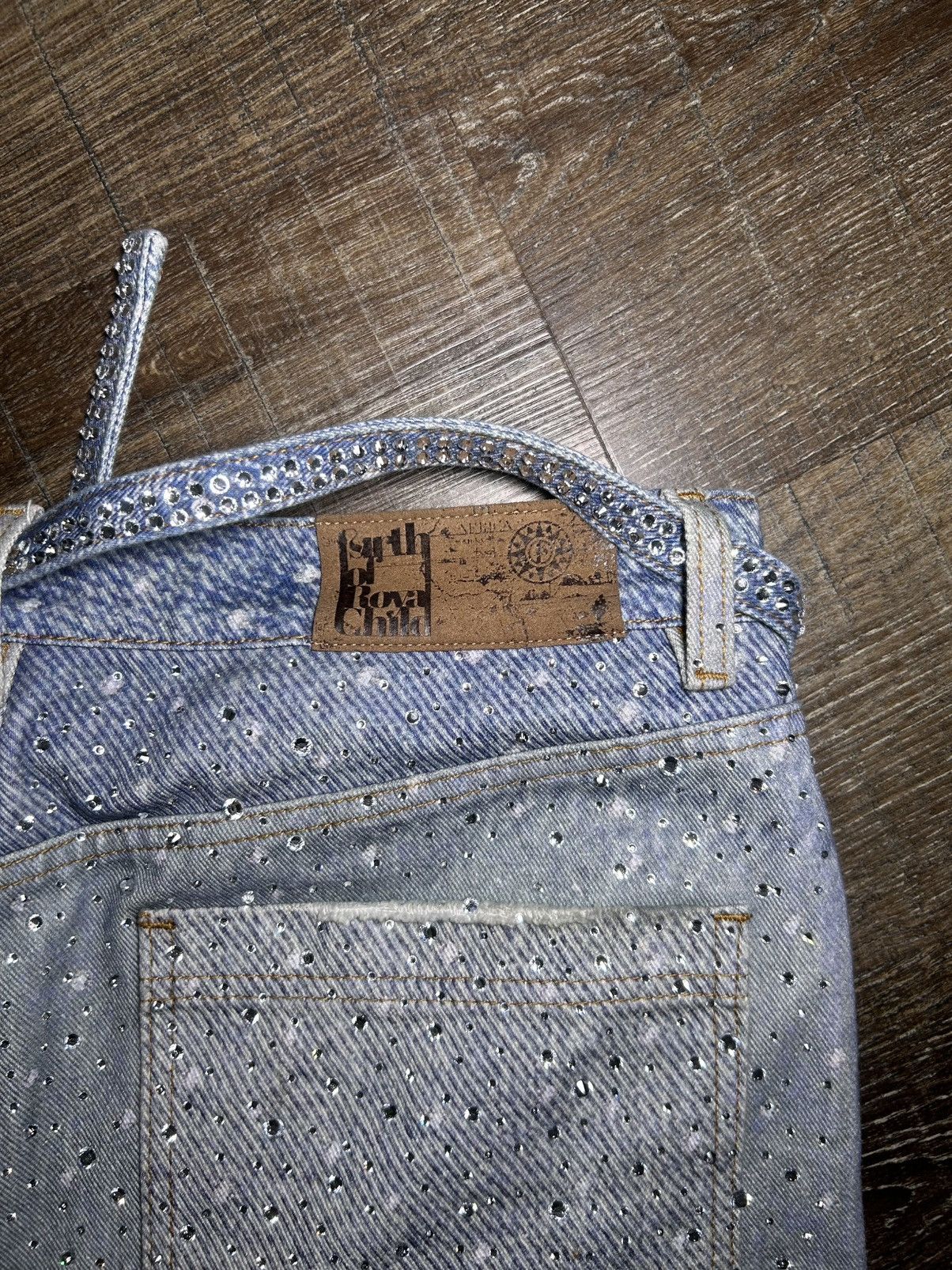 Birth of Royal Child Birth Of Royal Child Swarovski Blue Denim Size US 34 / EU 50 - 6 Thumbnail