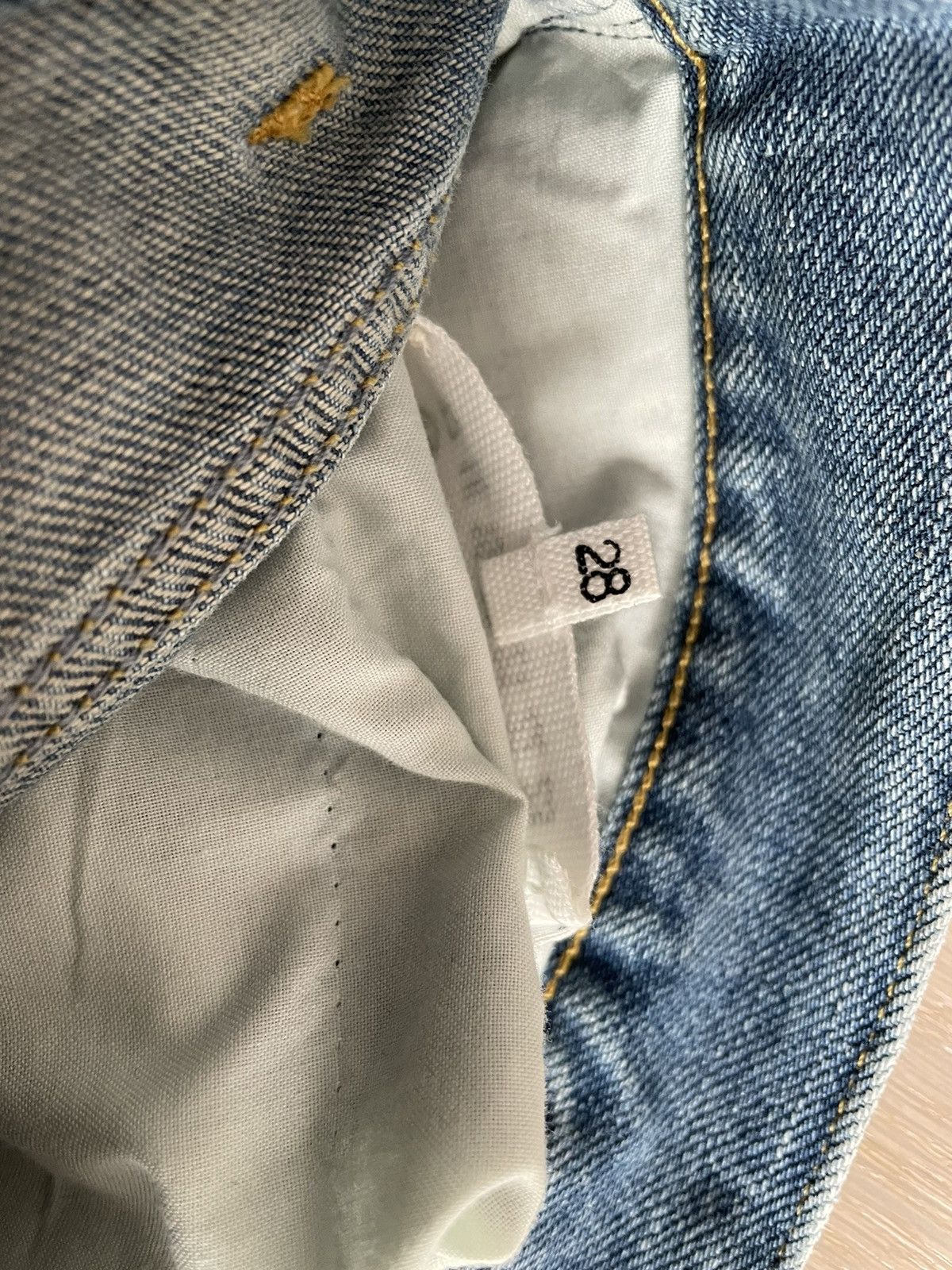 Maison Margiela Maison Margiela Raw Hem Denim Blue Washed Jeans sz 28 Size US 28 / EU 44 - 5 Thumbnail