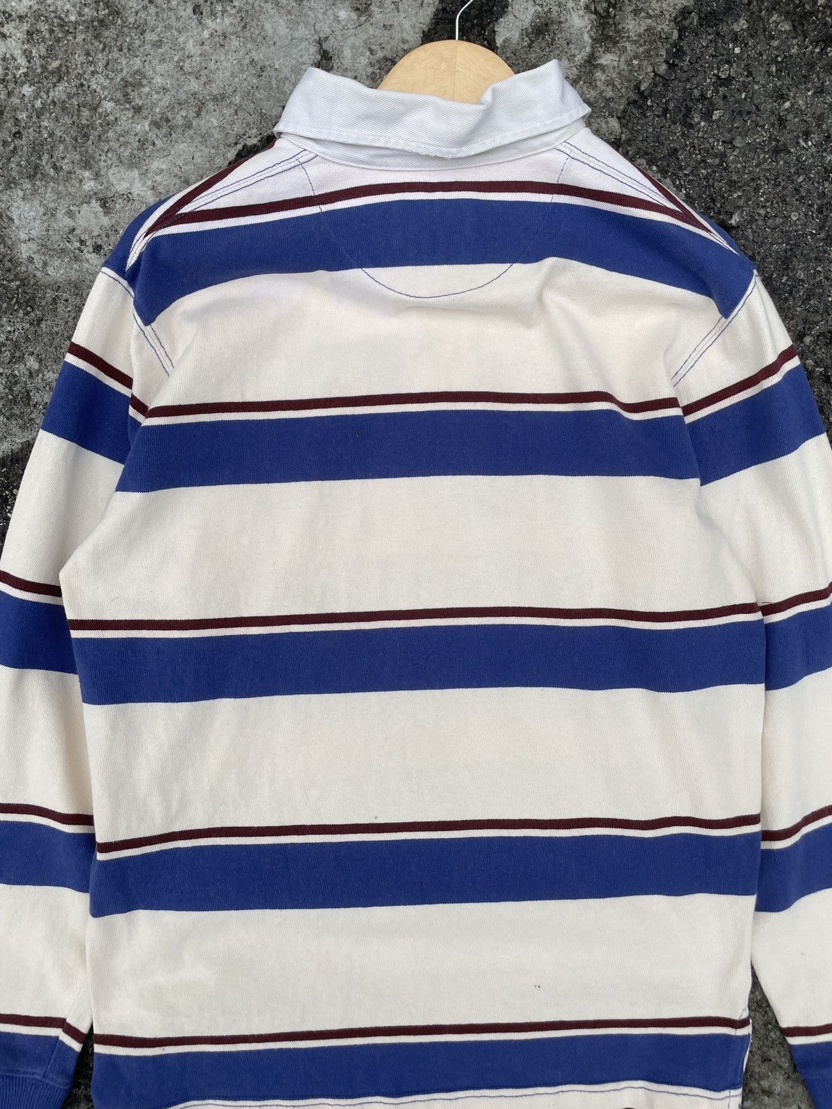Japanese Brand Vintage Havard University Stripe Rugby Polo Size US M / EU 48-50 / 2 - 7 Thumbnail
