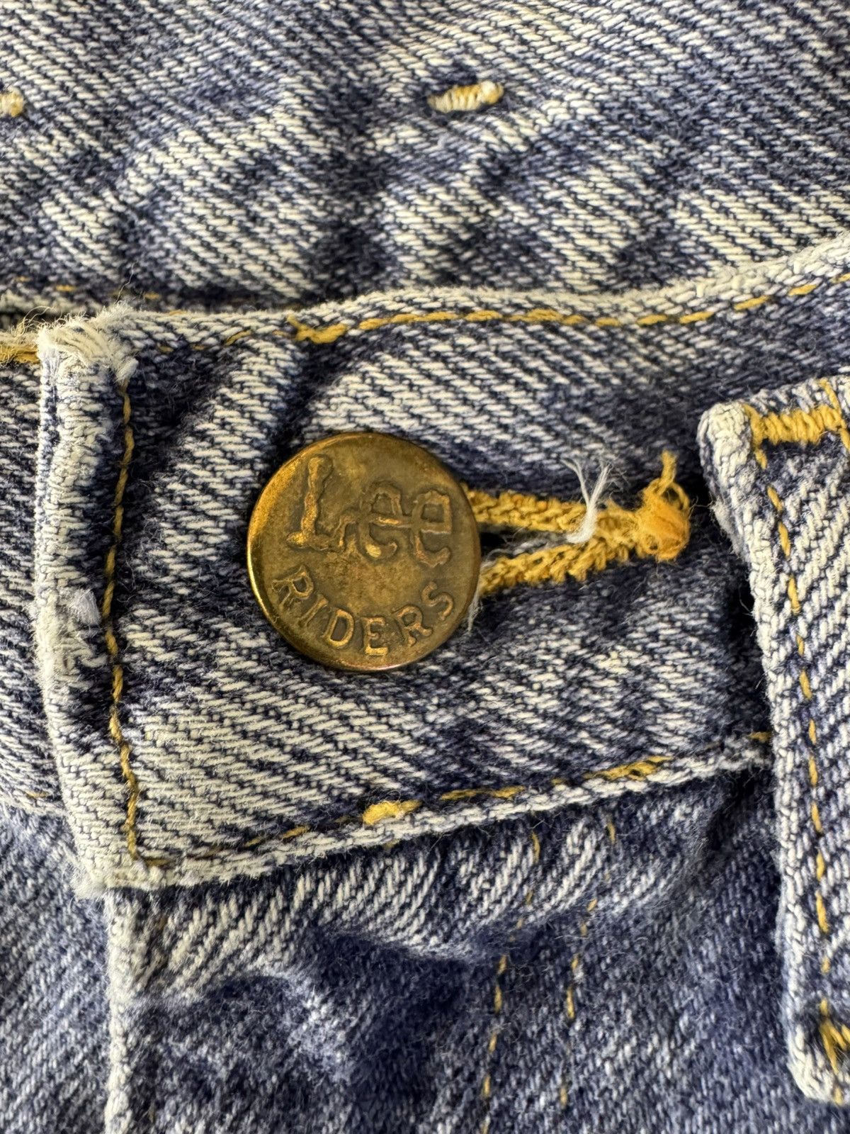 Lee Lee women’s xs high rise 90’s blue denim jean shorts Size 25" / US 0 / IT 36 - 4 Thumbnail