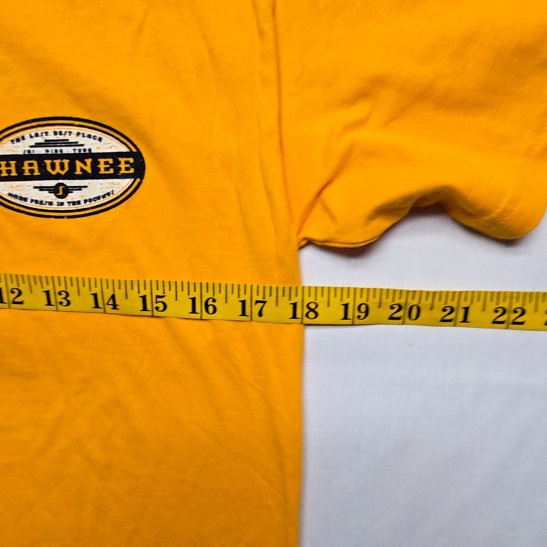 Hanes Vintage Shawnee Ski Ride Tube Shirt Graphic Yellow Small Tee Size US S / EU 44-46 / 1 - 7 Thumbnail