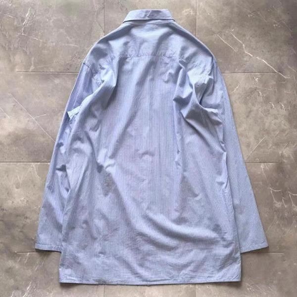 Yohji Yamamoto Yohji Yamamoto GroundY Mid-Length Striped Shirt K11 Size US L / EU 52-54 / 3 - 1 Thumbnail
