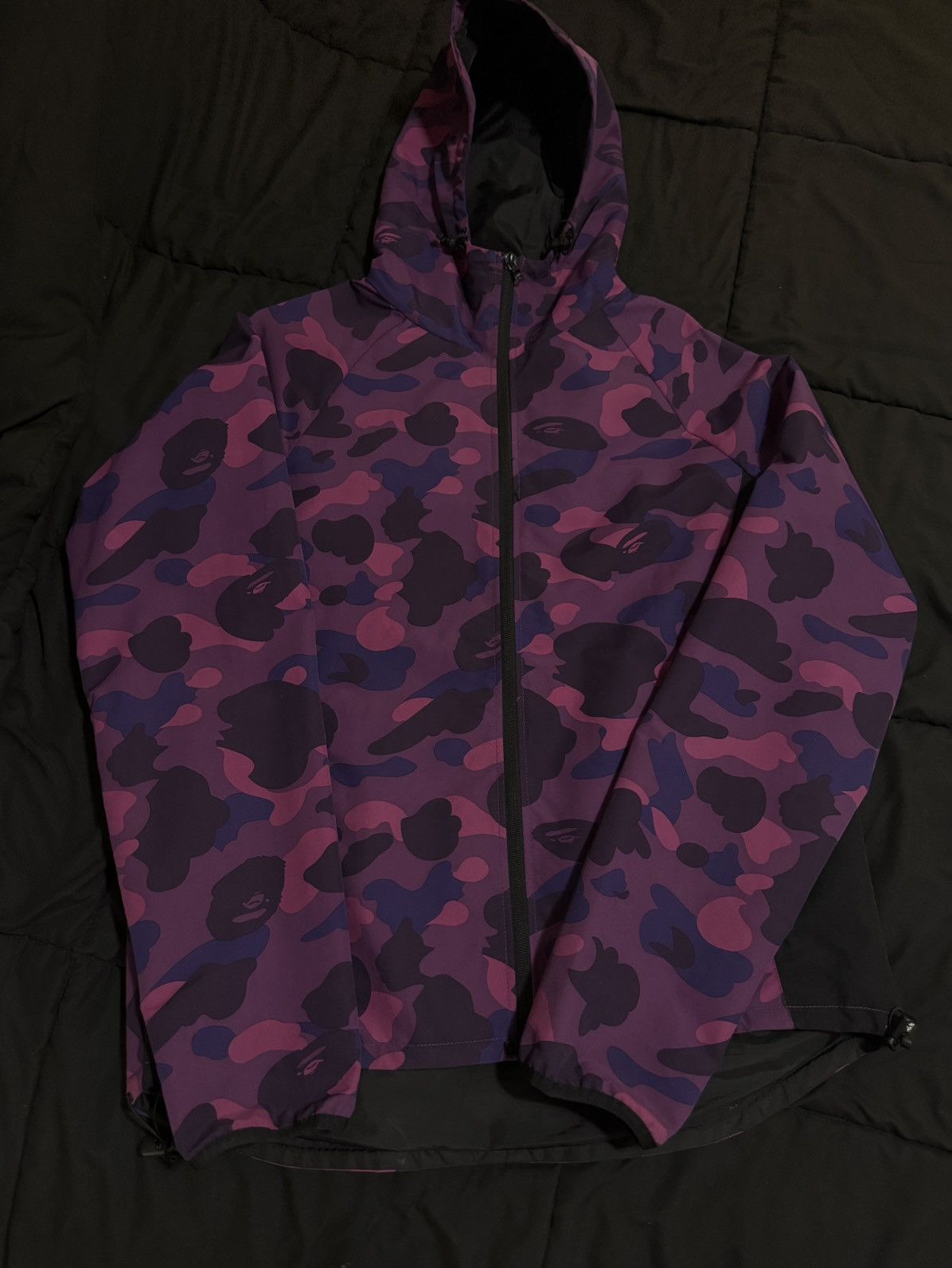Bape Bape Windbreaker Purple Camo Jacket Size XL Size US XL / EU 56 / 4 - 1 Thumbnail