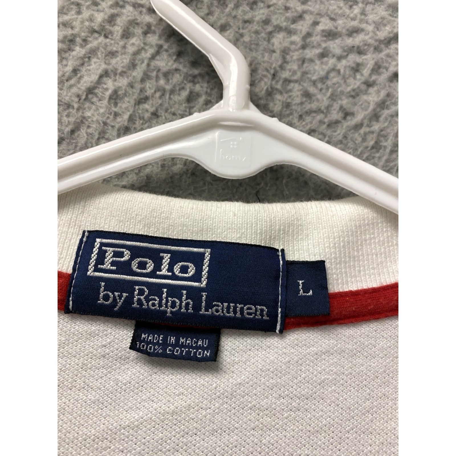 Polo Ralph Lauren Polo Ralph Lauren Polo Mens L White Striped Stretch /117-59 Size US L / EU 52-54 / 3 - 4 Thumbnail