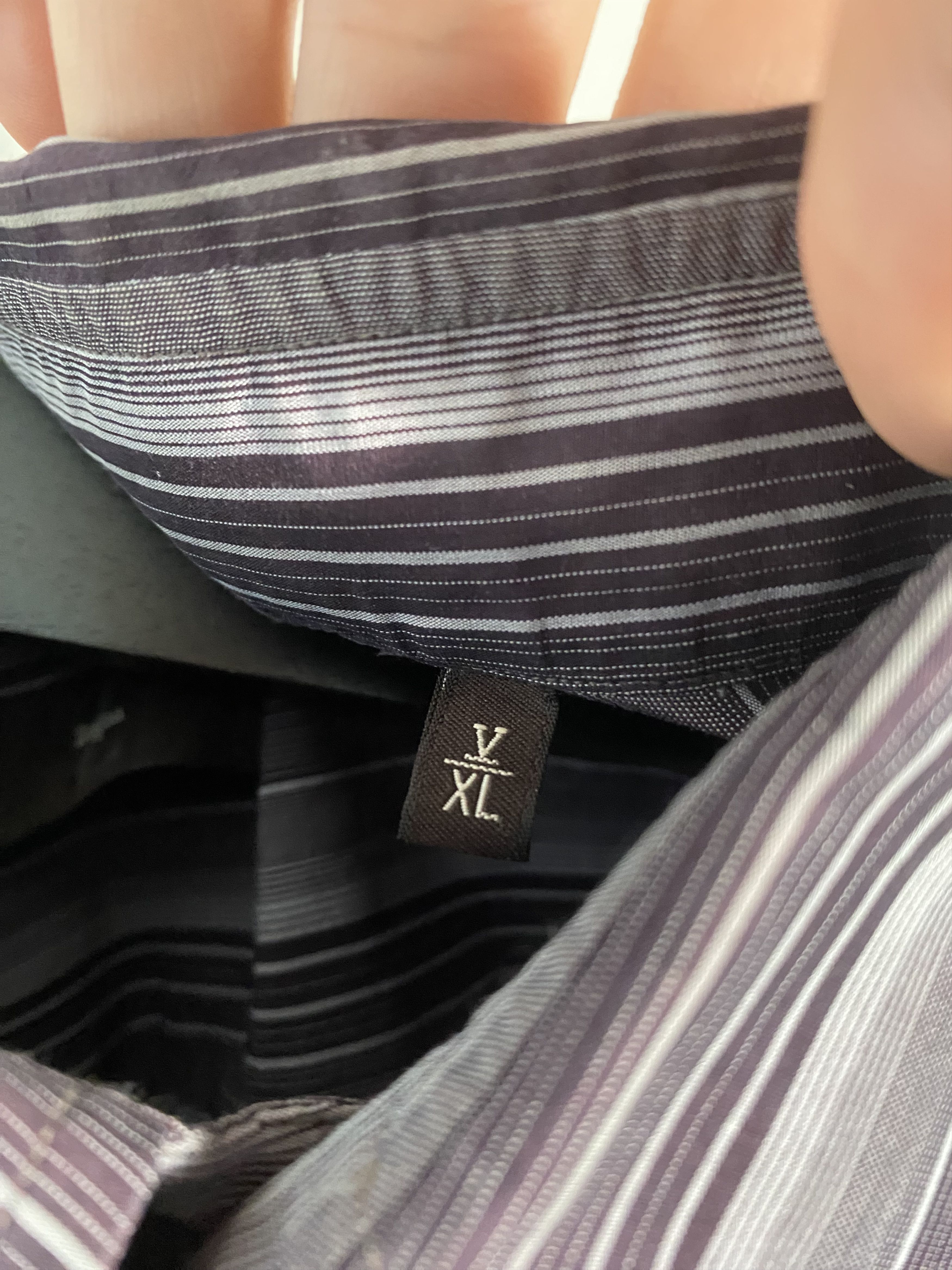 Z Zegna Z Zegna Vertical Stripe Pearl Button City Shirt Size XL Size US XL / EU 56 / 4 - 5 Thumbnail
