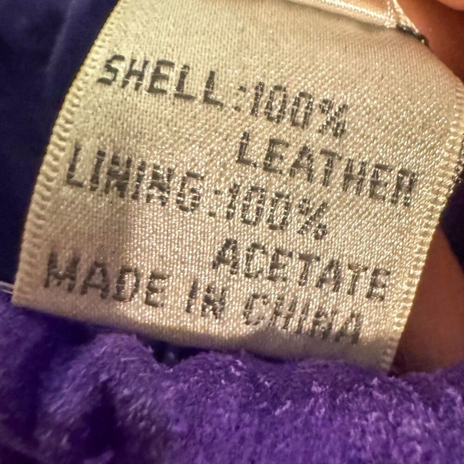 Other Vintage 90s Etosha Purple Suede Leather Midi Skirt Size 31" - 6 Thumbnail