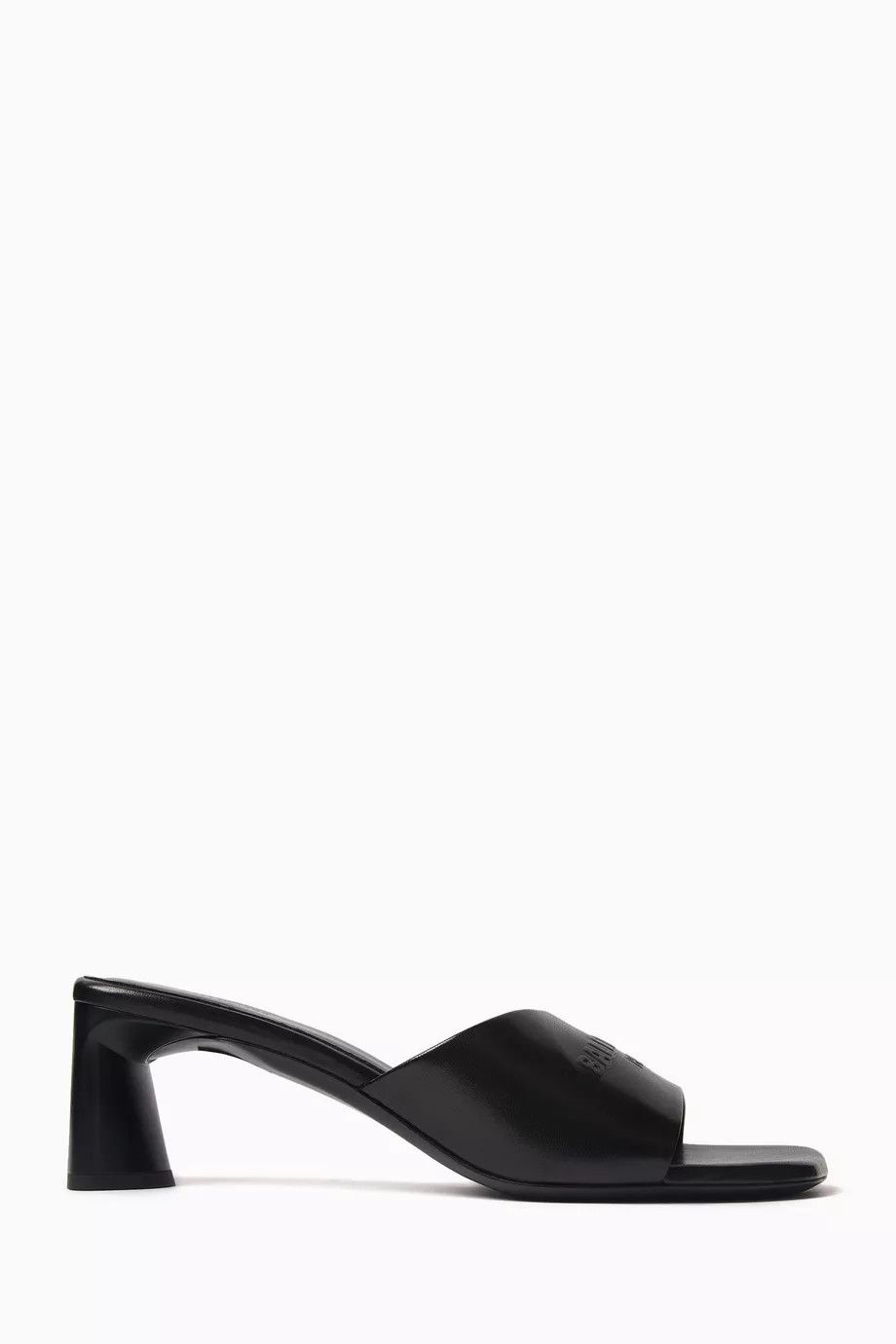 Balenciaga o1y0625 Leather Mules in Black Size US 5 / IT 35 - 1 Thumbnail