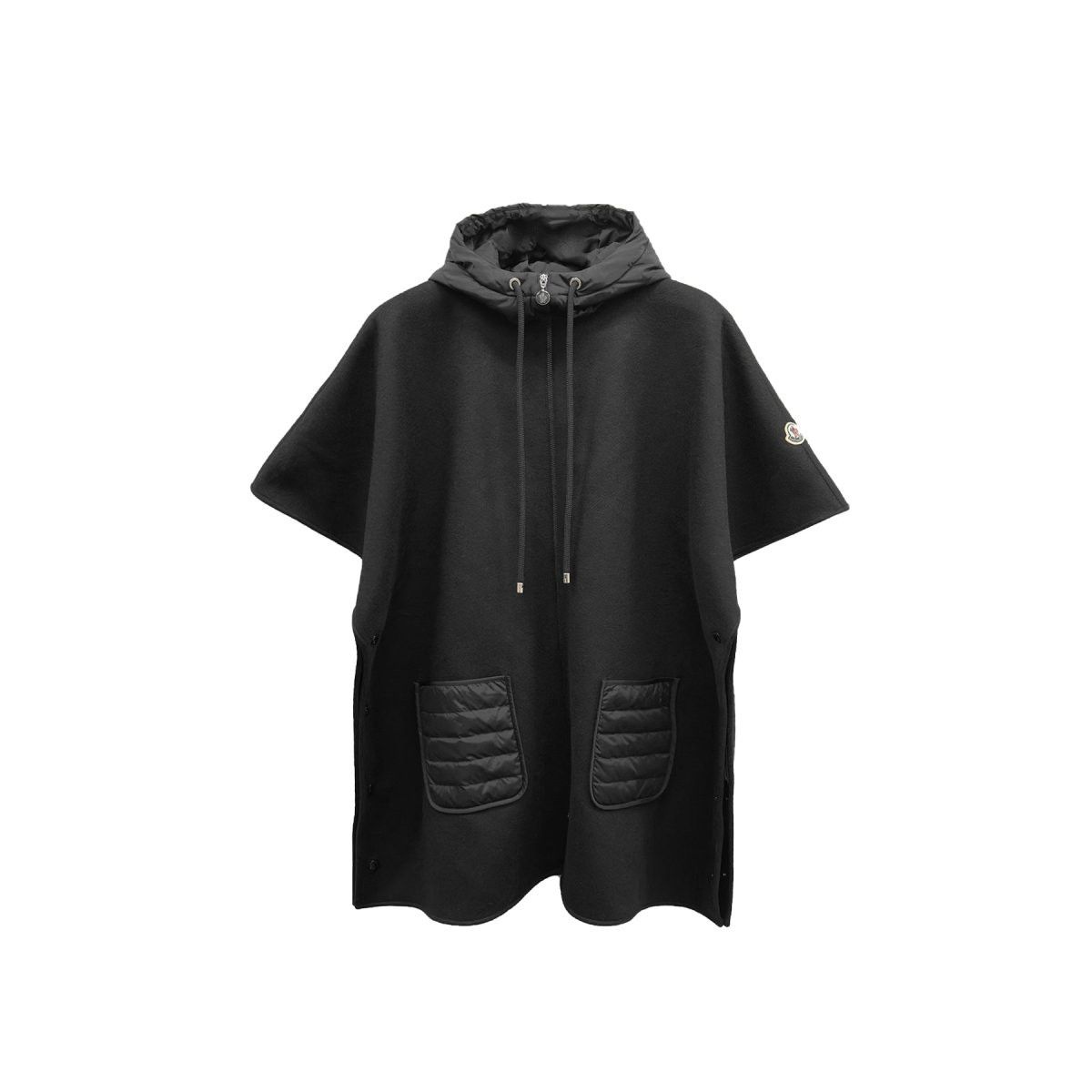Moncler Moncler Black Hooded Down Cape Size US XXL / EU 58 / 5 - 1 Thumbnail