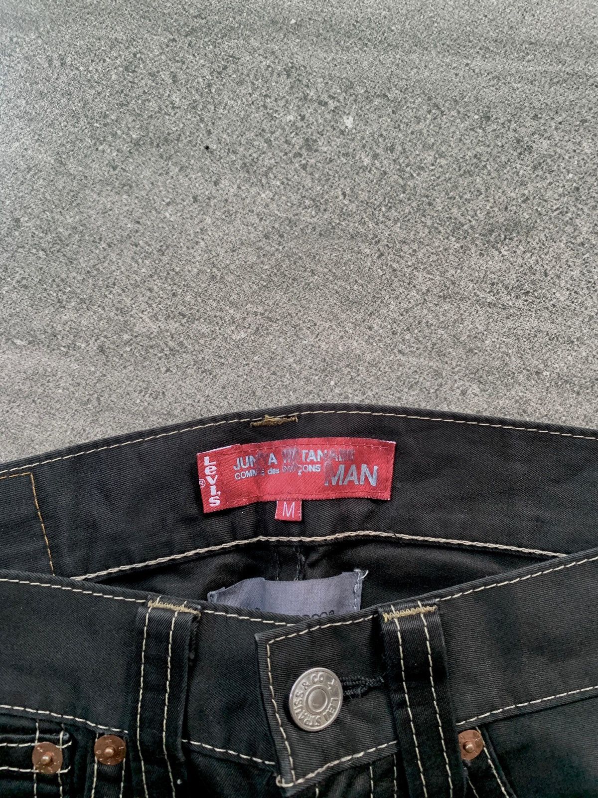 Junya Watanabe × Levi's FREE TAX! Contrast Stitching Straight Denim Jeans Size US 31 - 11 Thumbnail