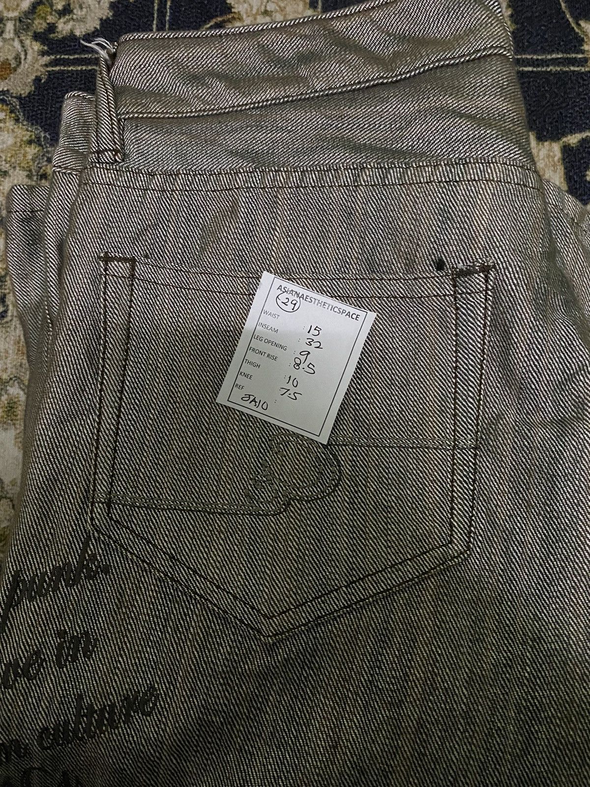 If Six Was Nine × Japanese Brand × Le Grande Bleu (L.G.B.) Flare Custom Culture Jean Unique Colour Retro Punk 90s Scene Size US 29 - 17 Thumbnail