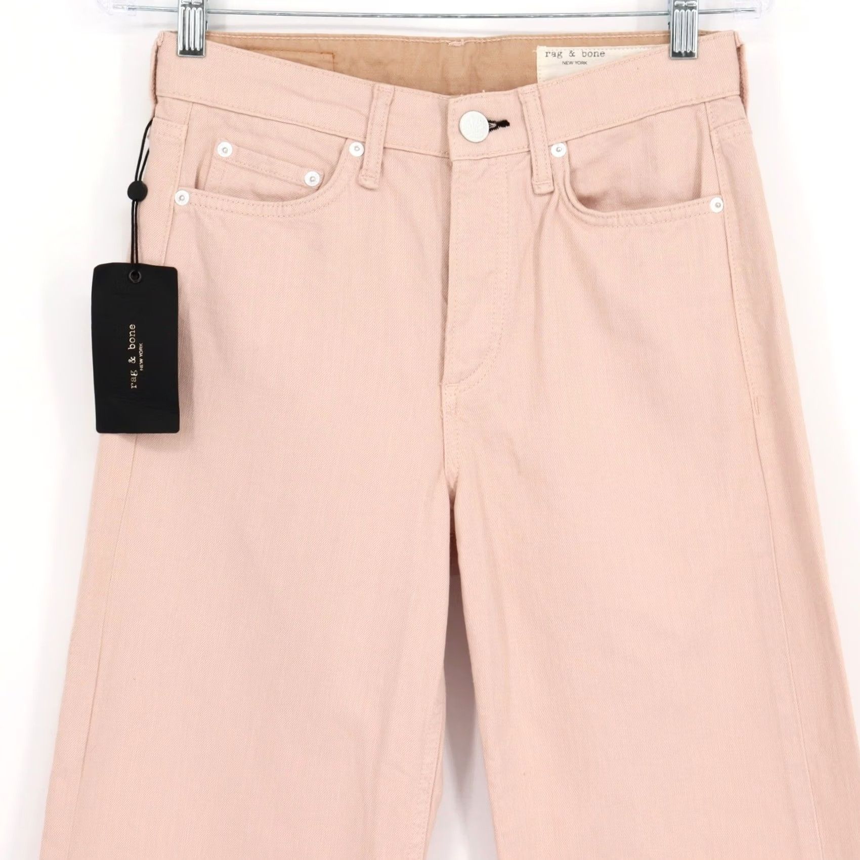Rag & Bone VINTAGE? No — Rag & Bone Jeans Logan Mid-Rise Wide Leg Blush Pink 24 NWT Women’s Dark? Pink 24 Rag & Bone Logan Jeans Wide Leg 5-Pocket Womens W DD?? Size 42" / US 20 - 3 Thumbnail