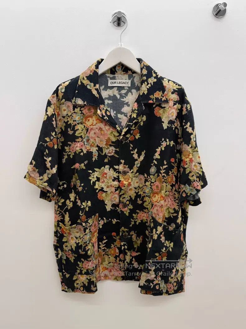 Our Legacy Our Legacy Floral Printed Shirt Size US S / EU 44-46 / 1 - 1 Thumbnail