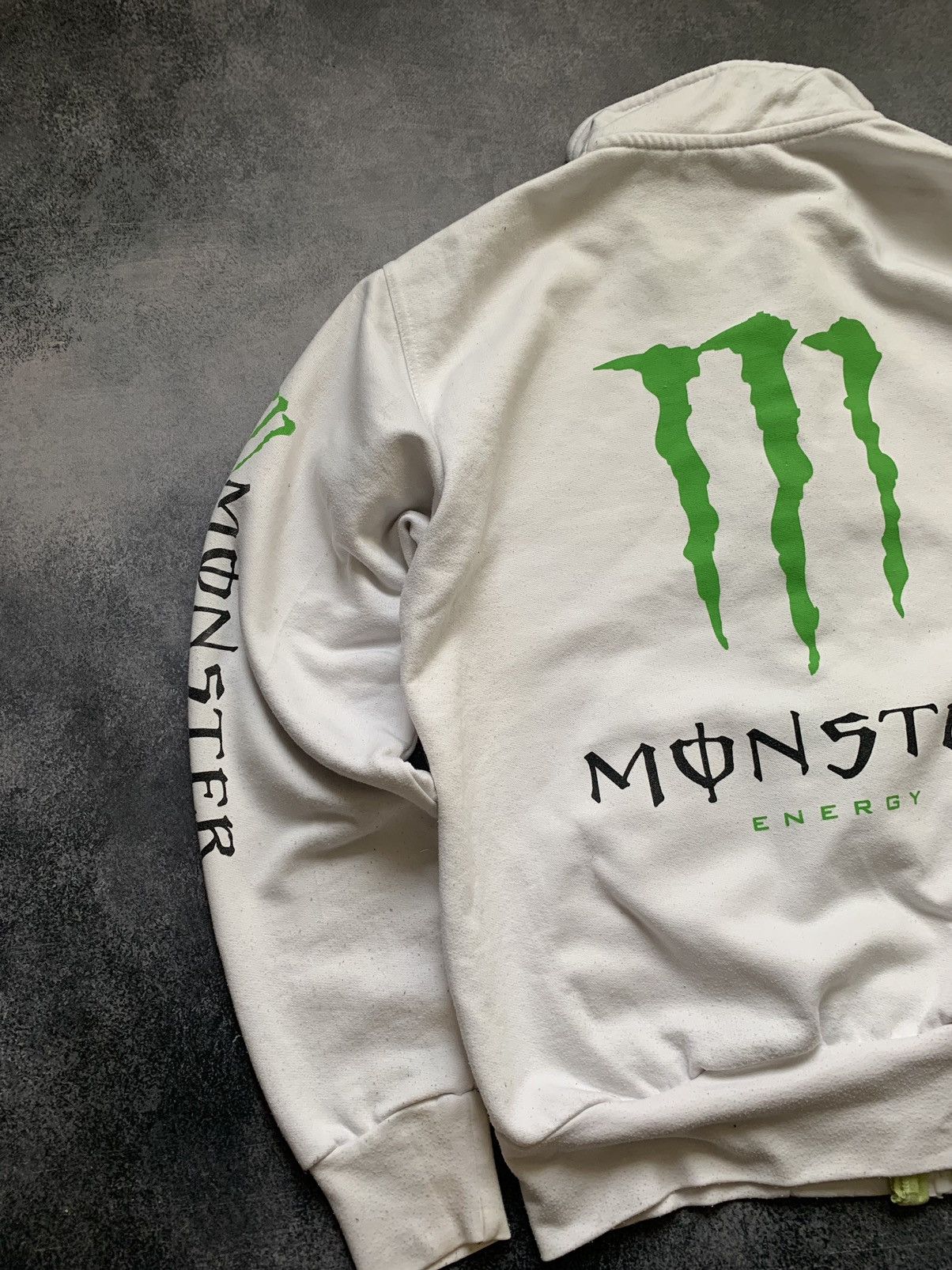 Affliction × Vintage Vintage Y2k Monster Energy Racing Sweatshirt Zip Up Size US L / EU 52-54 / 3 - 8 Thumbnail