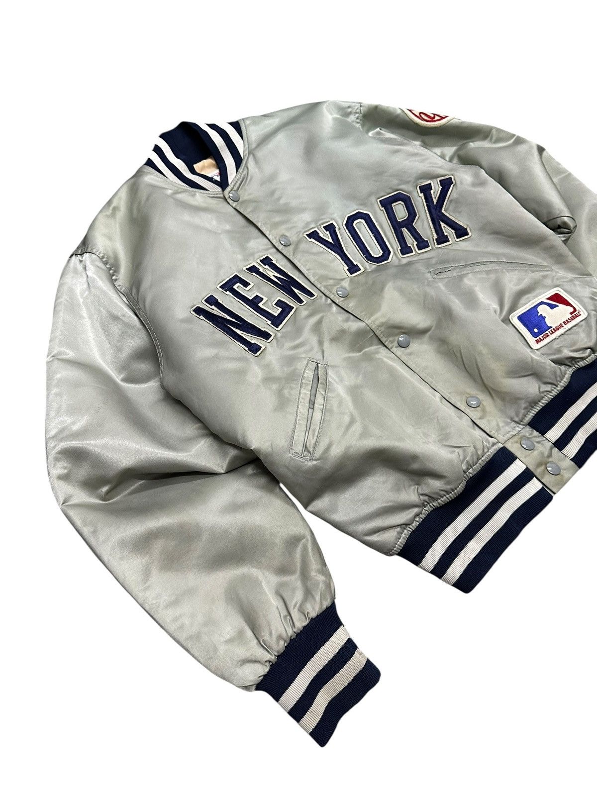 New York Yankees Vintage 80s New York Yankees By MLB Felco Varsity Jacket Size US M / EU 48-50 / 2 - 3 Thumbnail