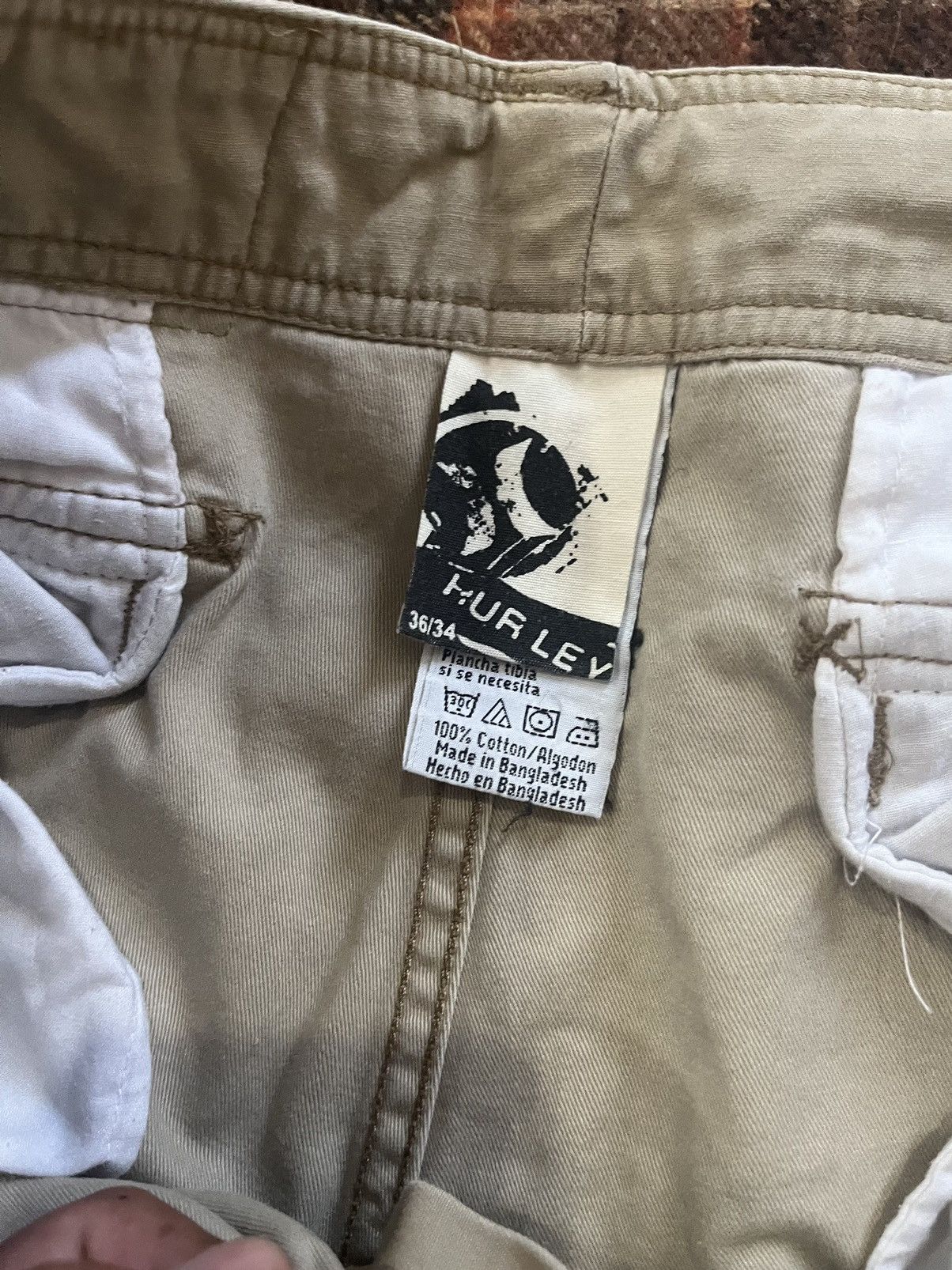Hurley × Oakley × Vintage Vintage 90’s Hurley Cotton extra Cargo pants , trousers Size US 37 - 5 Thumbnail