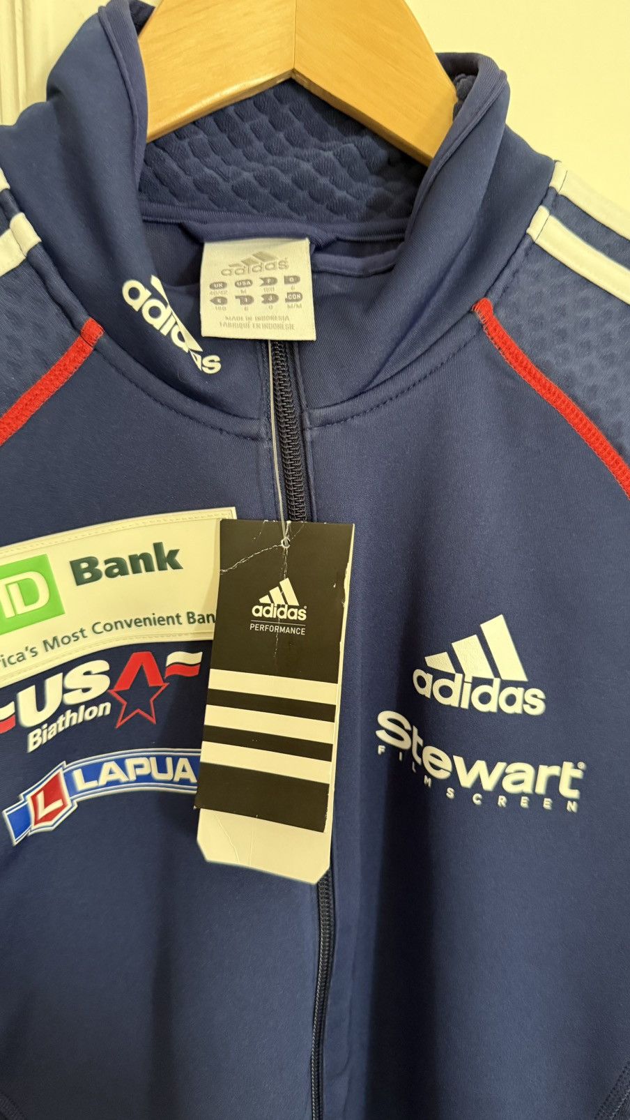 Adidas Adidas Official Biathlon USA Jacket Size US M / EU 48-50 / 2 - 4 Thumbnail