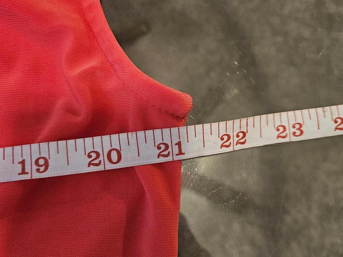 Designer Taylor Coral Dress with Adjustable Drawstring waist Size M / US 6-8 / IT 42-44 - 8 Thumbnail