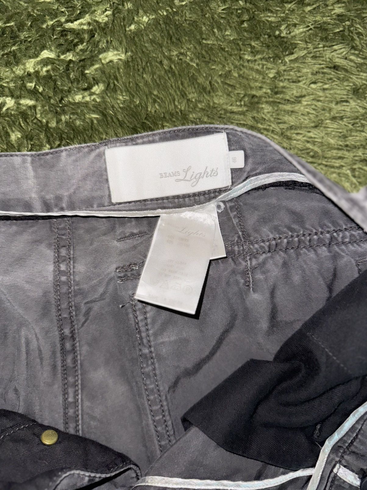 Beams Japan [46] BEAMS Light Button Fly Cupro relaxed fit Pants Gray Size US 32 / EU 48 - 4 Thumbnail