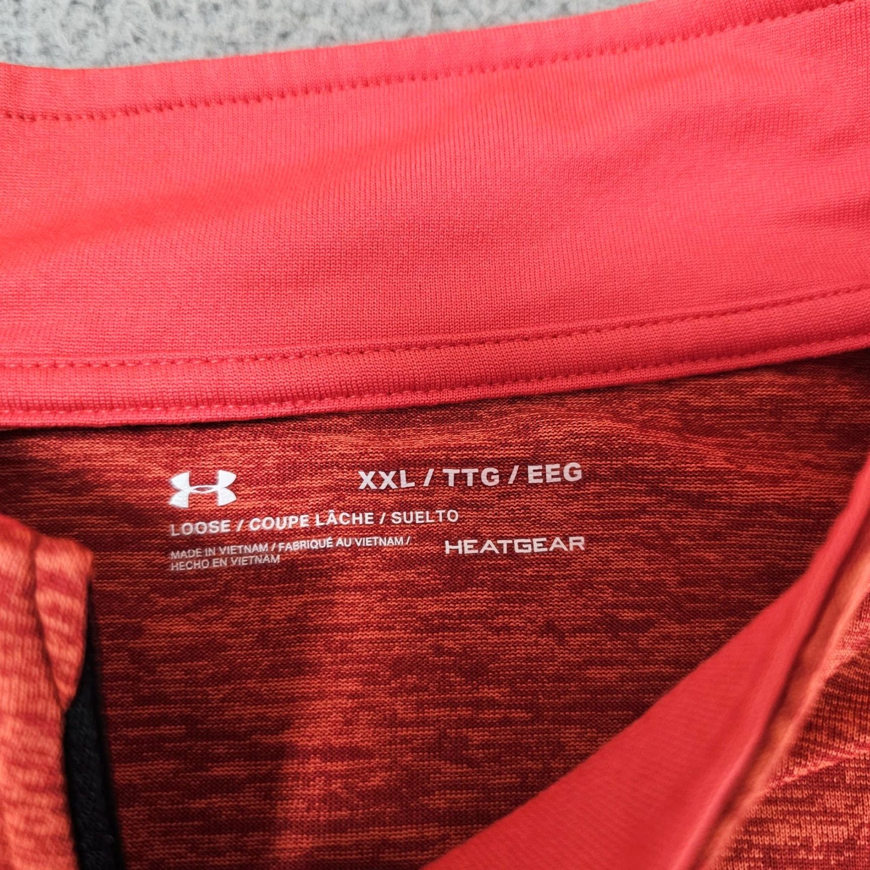 Under Armour Under Armour HeatGear Pullover Mens 2XL Red 1/4 Zip Long Sleeve Athletic Top Size US XXL / EU 58 / 5 - 3 Thumbnail
