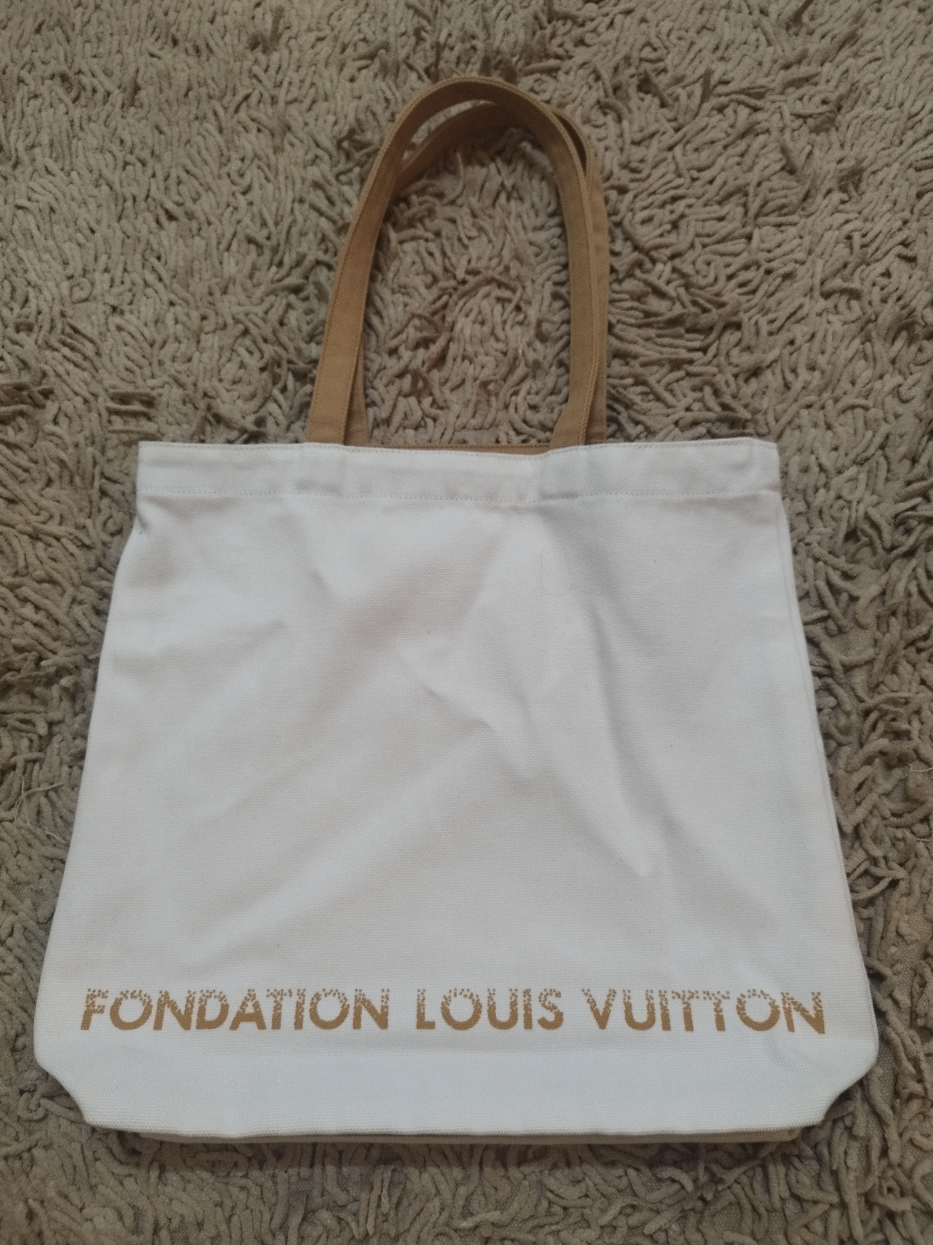 Louis Vuitton Louis Vuitton Foundation Canvas Cotton 100 Tote Bag ! Size ONE SIZE - 1 Thumbnail