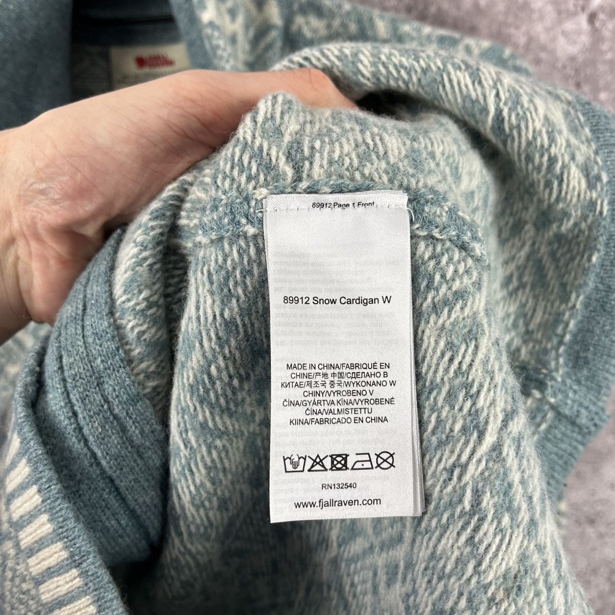 Fjallraven Fjallraven Woman’s Snow Cardigan Zip Wool Jacket Size M Size M / US 6-8 / IT 42-44 - 12 Thumbnail