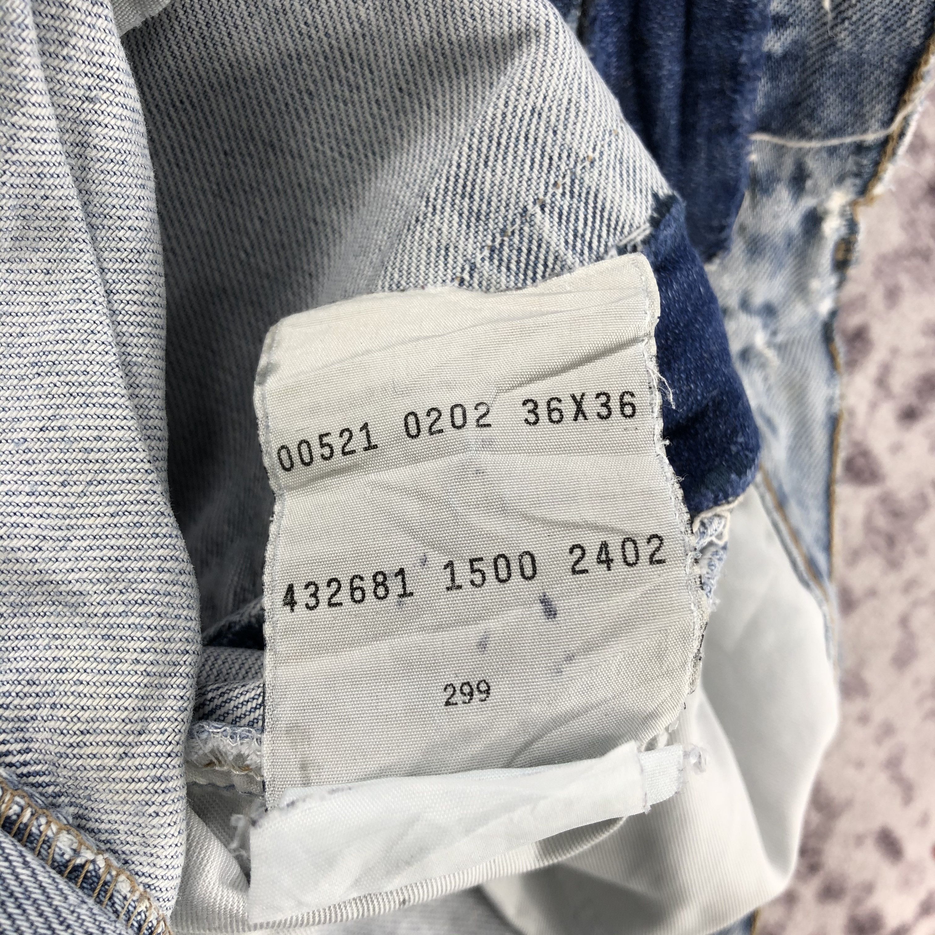 Levi's × Vintage Vintage 90s Blue Wash Levis 521 Jeans-JM2622 Size US 35 - 14 Thumbnail