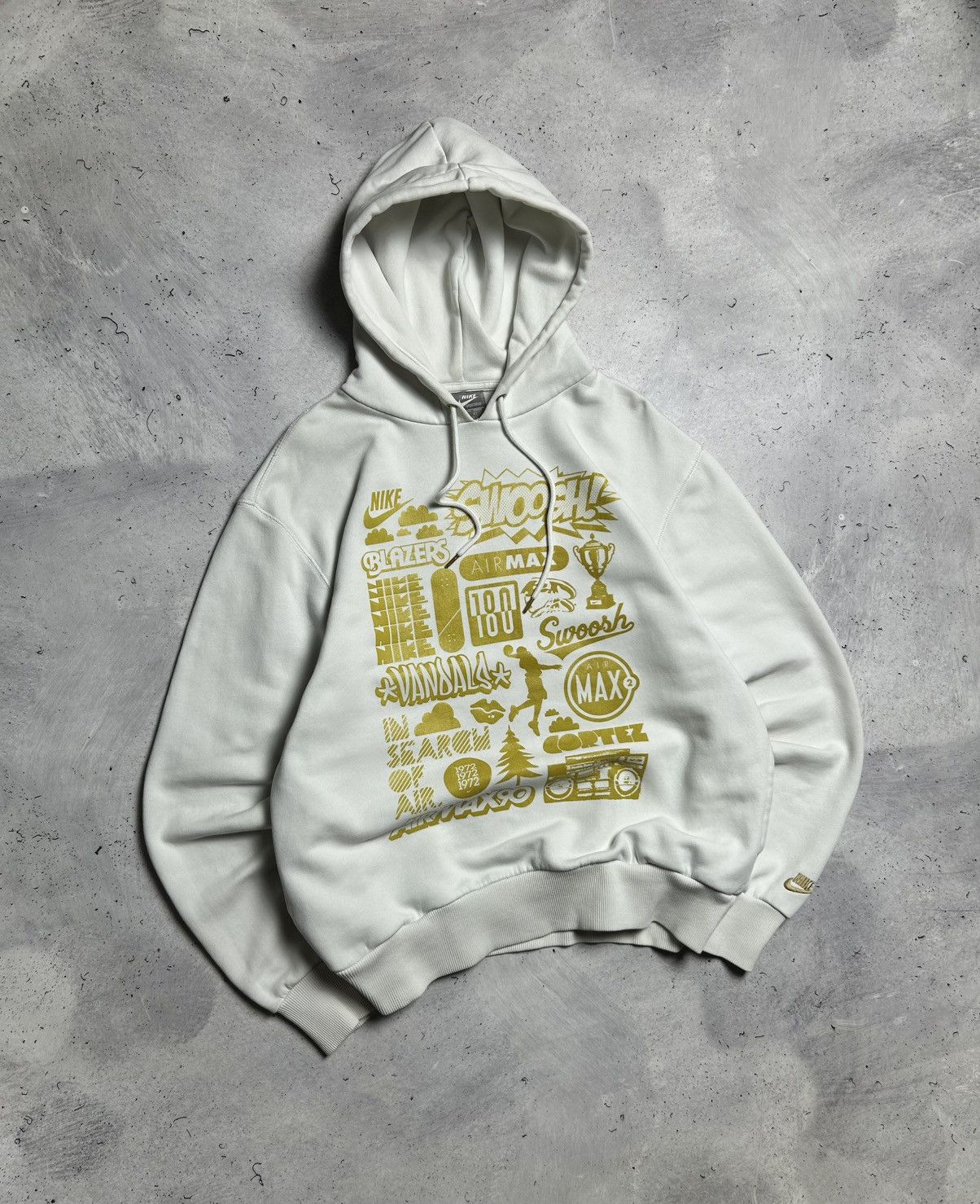 Nike × Vintage Vintage Nike All Logo Brand Hoodie Size US M / EU 48-50 / 2 - 6 Thumbnail