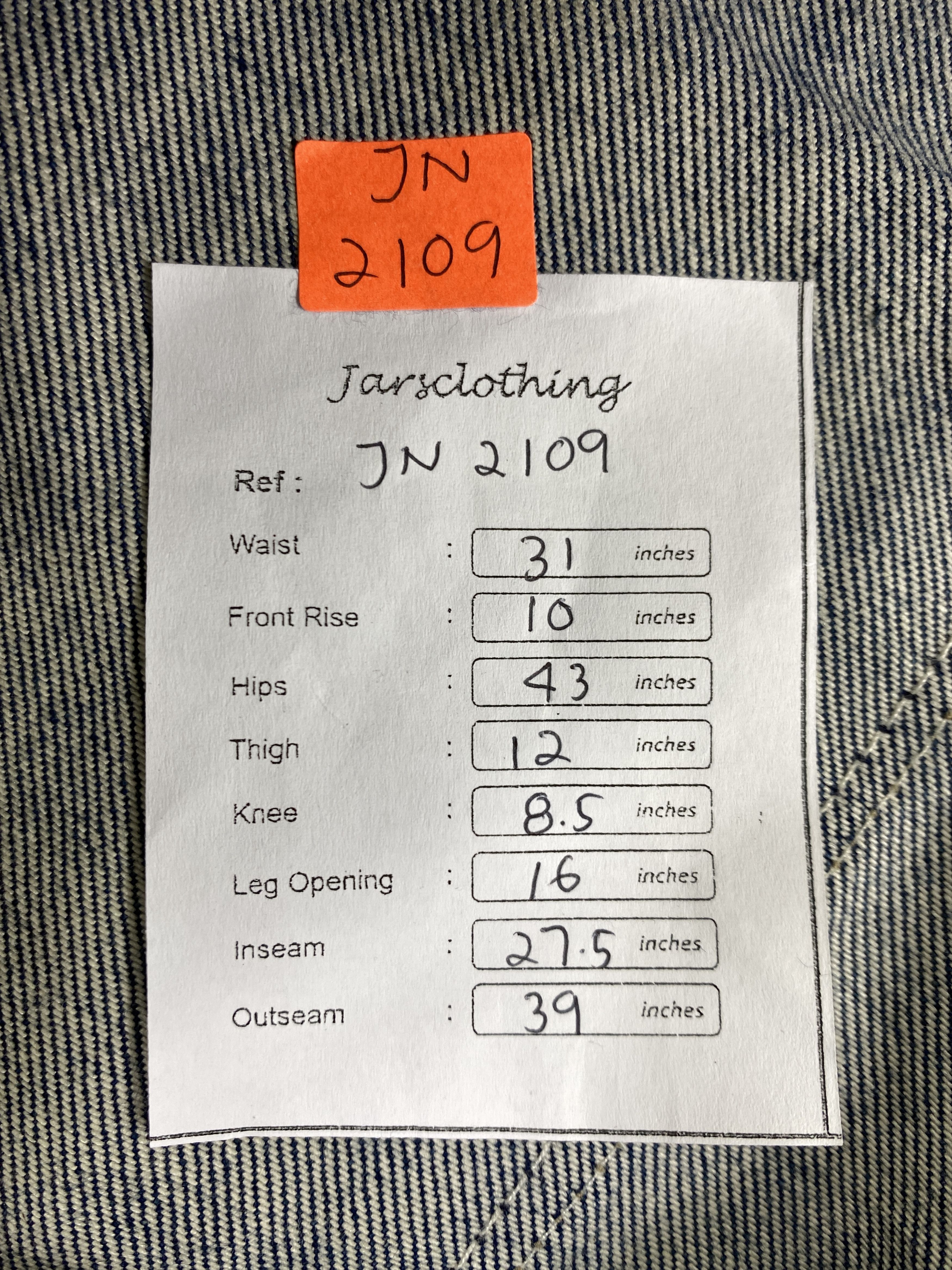 If Six Was Nine Blue Vintage Levi's Engineer Jeans 31x27.5 Denim -JN2109 Size US 31 - 8 Thumbnail