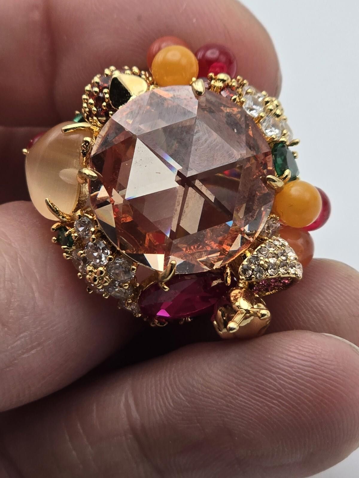 Other Kate Spade Fruit Salad Cocktail Ring Rare retired sz 5 Size ONE SIZE - 4 Thumbnail