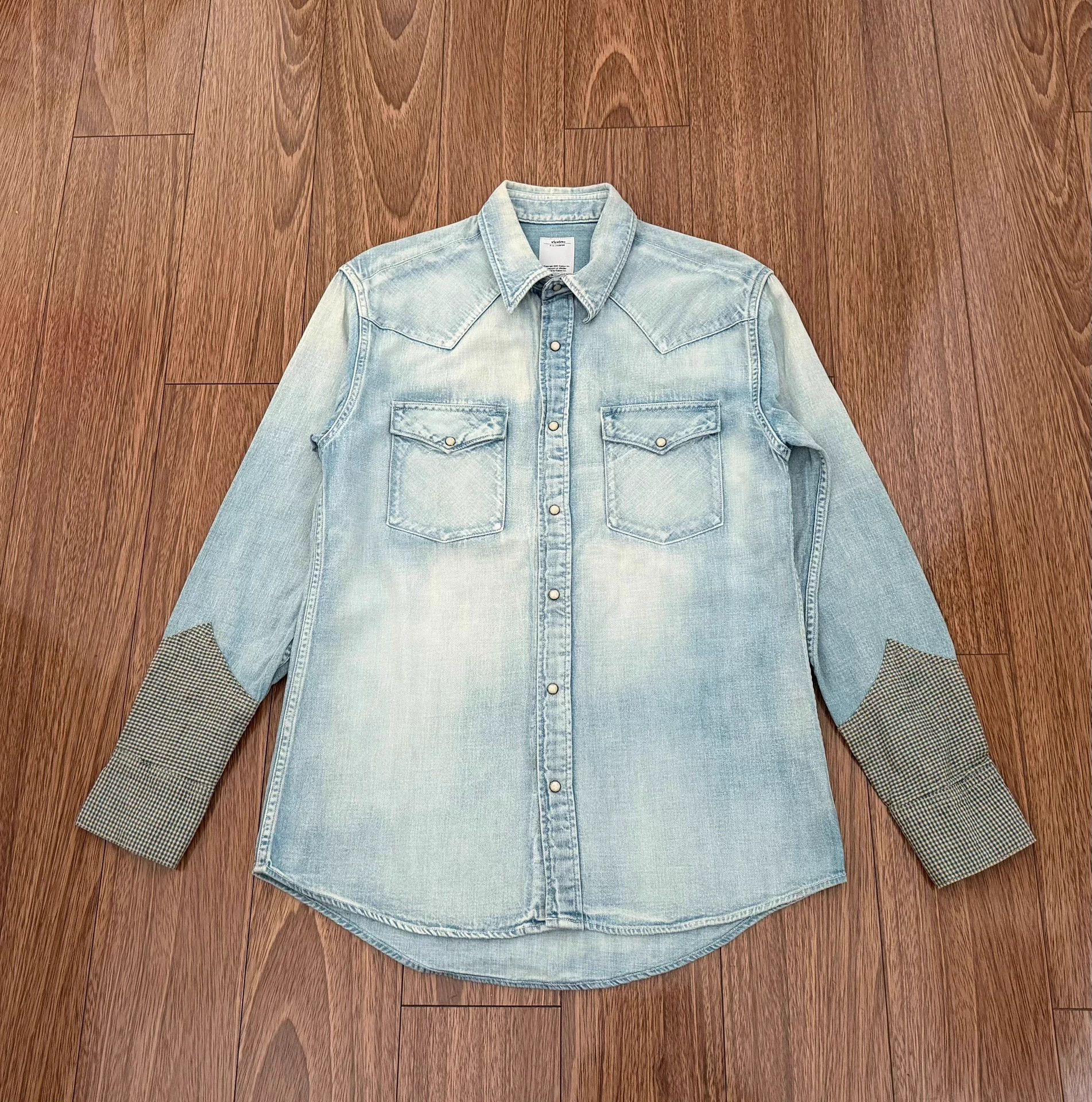Visvim VISVIM SOCIAL SCULPTURE Damaged WashedDenimShirt 2 Size US M / EU 48-50 / 2 - 1 Thumbnail