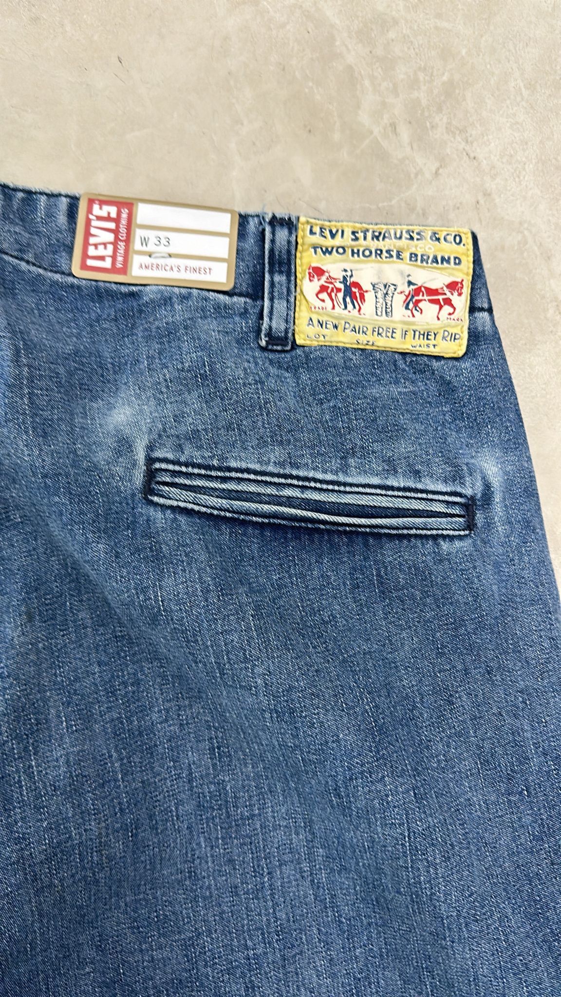 Levi's Vintage Clothing LVC Levi's Vintage Clothing 1920 BALLOON TWO HORSE JEAN RARE Size US 33 - 6 Thumbnail