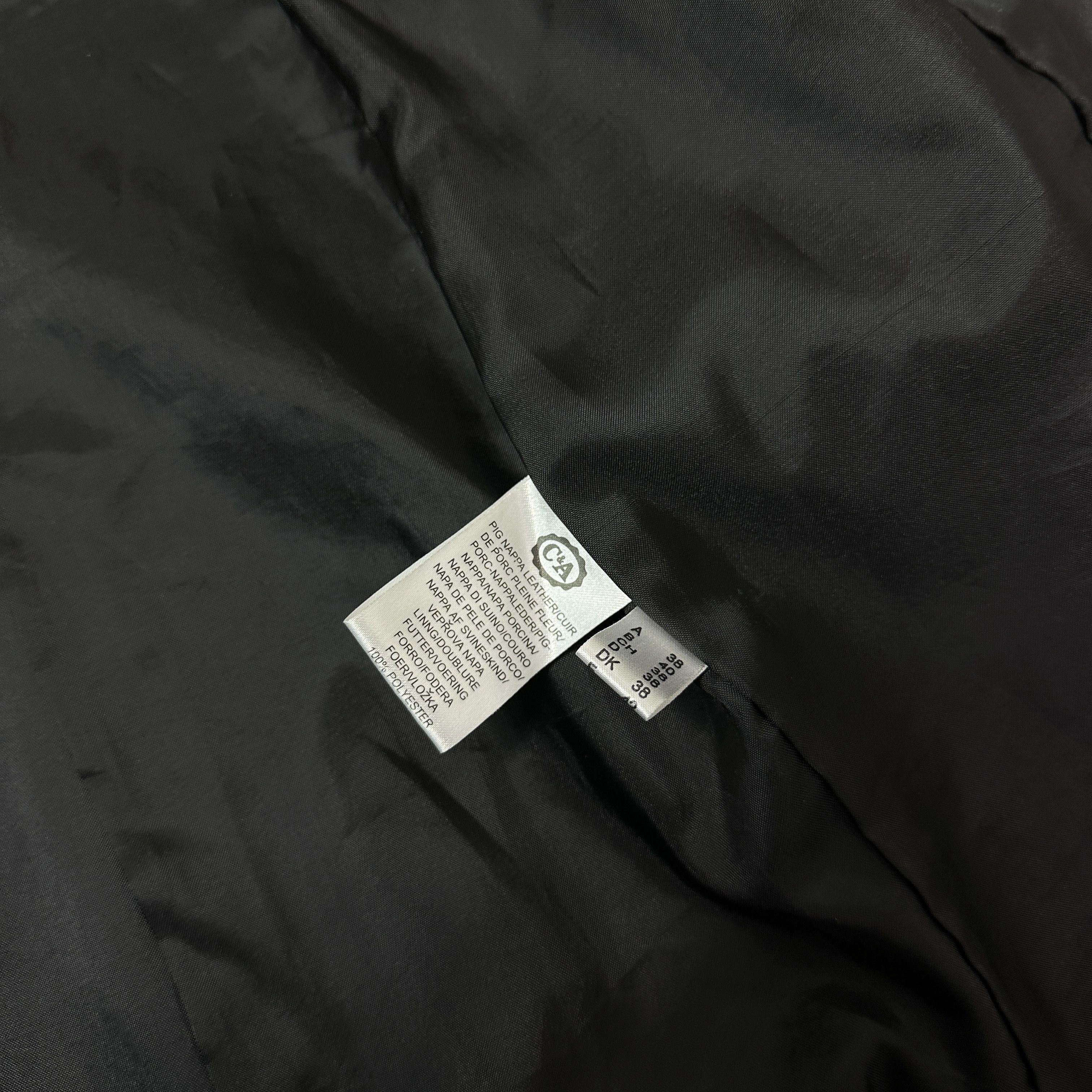 Vintage Vintage Biker Double-Breasted Grunge Leather Coat 90s Size M / US 6-8 / IT 42-44 - 5 Thumbnail