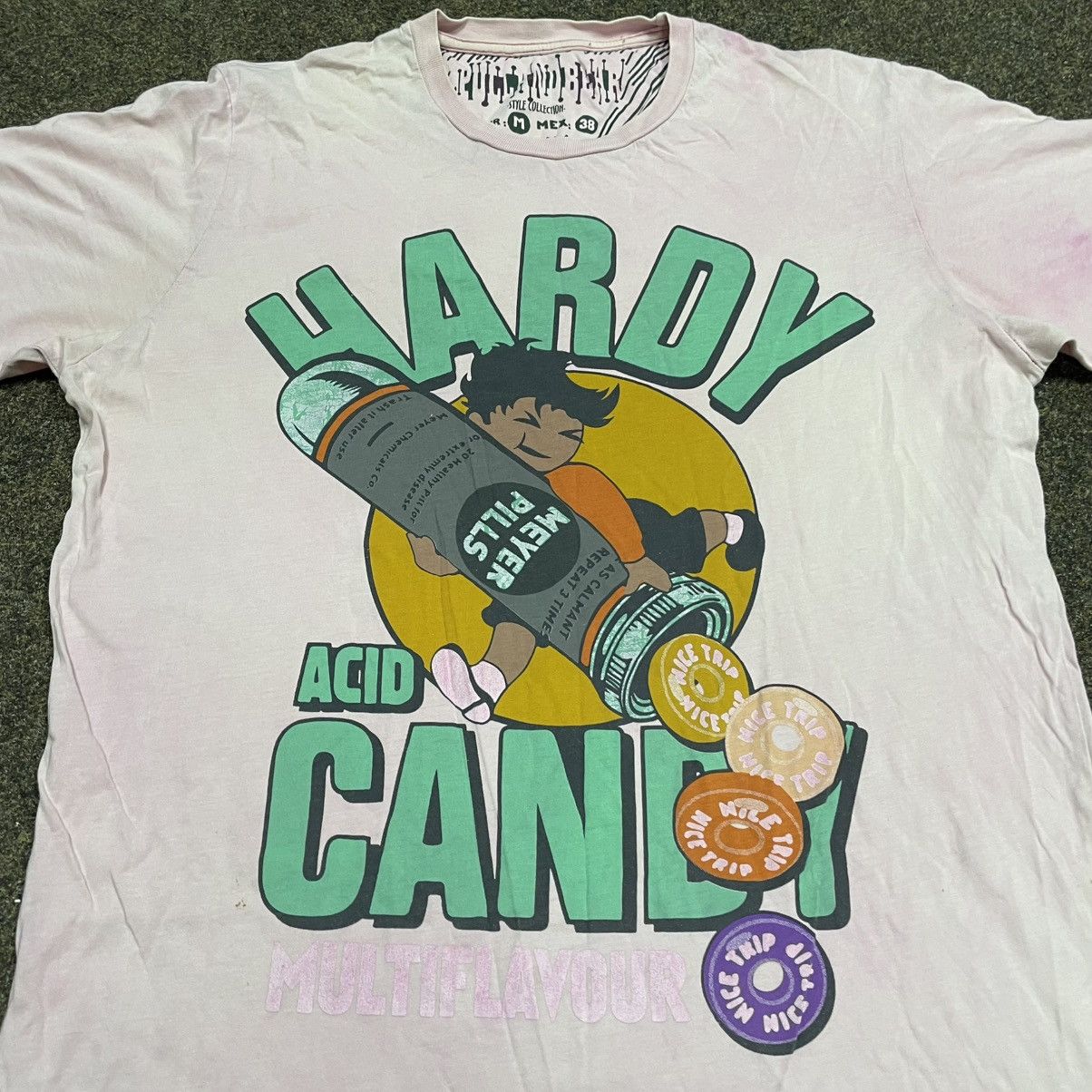 Vintage Vintage Y2K Graphic Tee Acid Trip Cartoon Print Cream Rave M Size US M / EU 48-50 / 2 - 1 Thumbnail