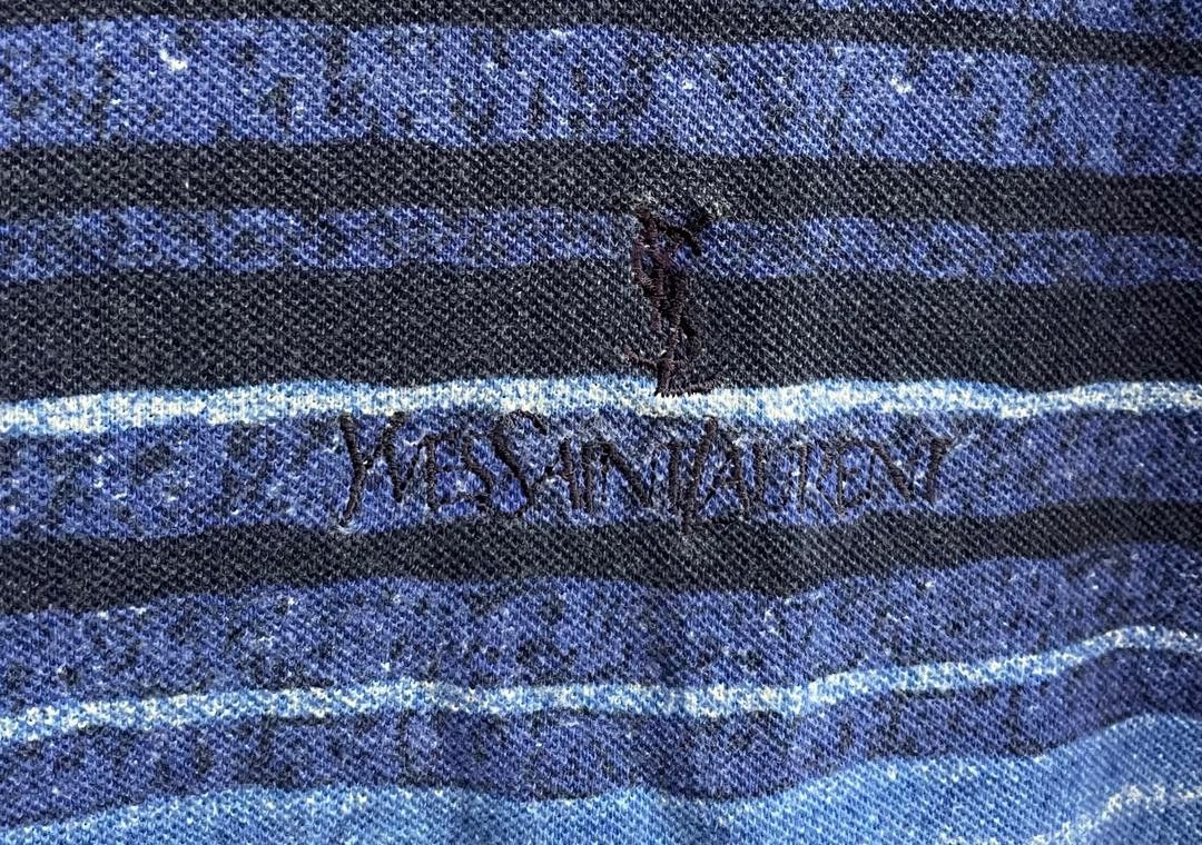 Yves Saint Laurent VTG YSL YVES SAINT LAURENT TRICOTS POUR HOMME POLO SHIRT Size US L / EU 52-54 / 3 - 3 Thumbnail