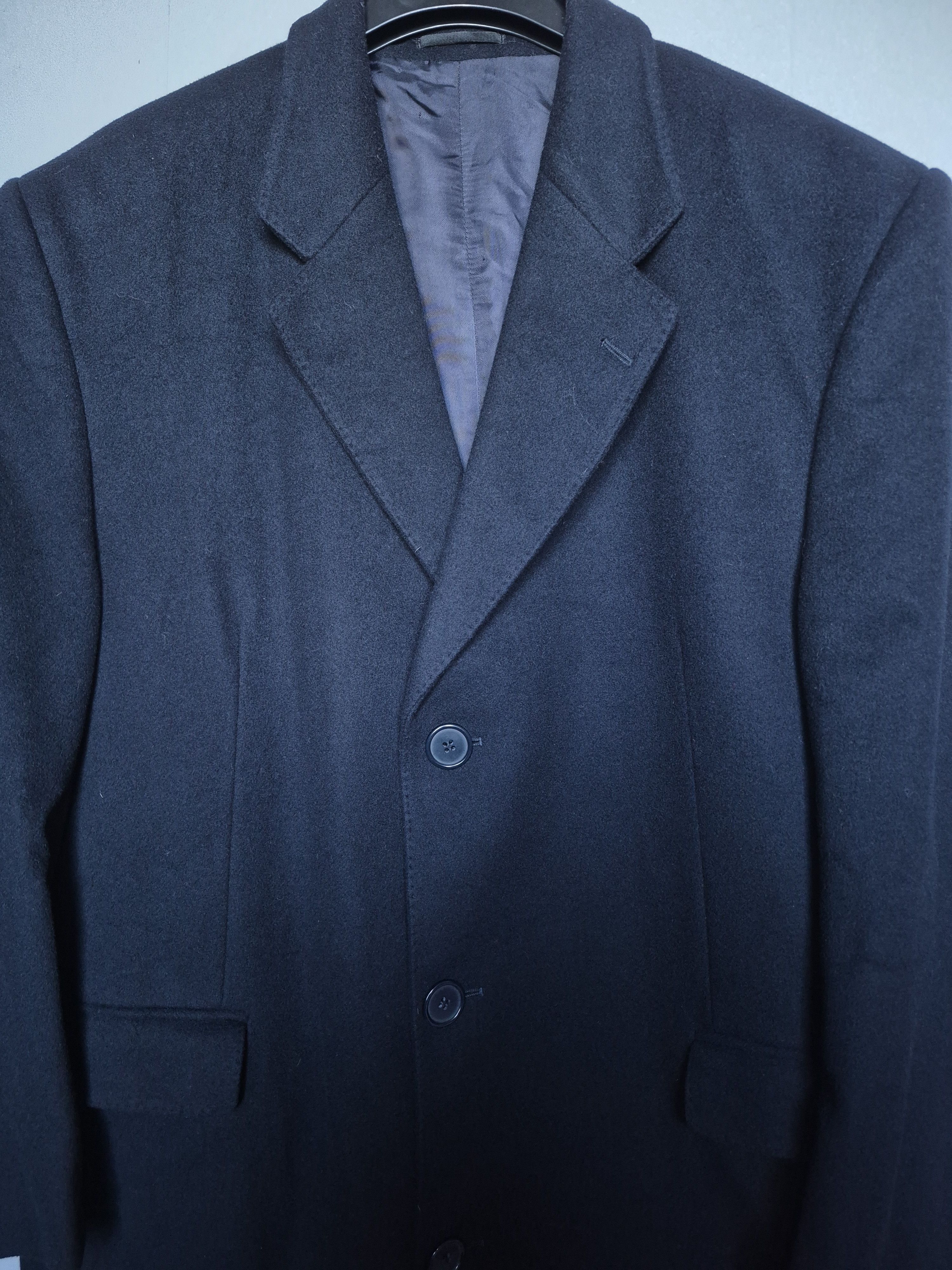 Yves Saint Laurent Yves Saint Laurent Coat Wool Cashmere Size 52 Navyblue Size US L / EU 52-54 / 3 - 2 Thumbnail
