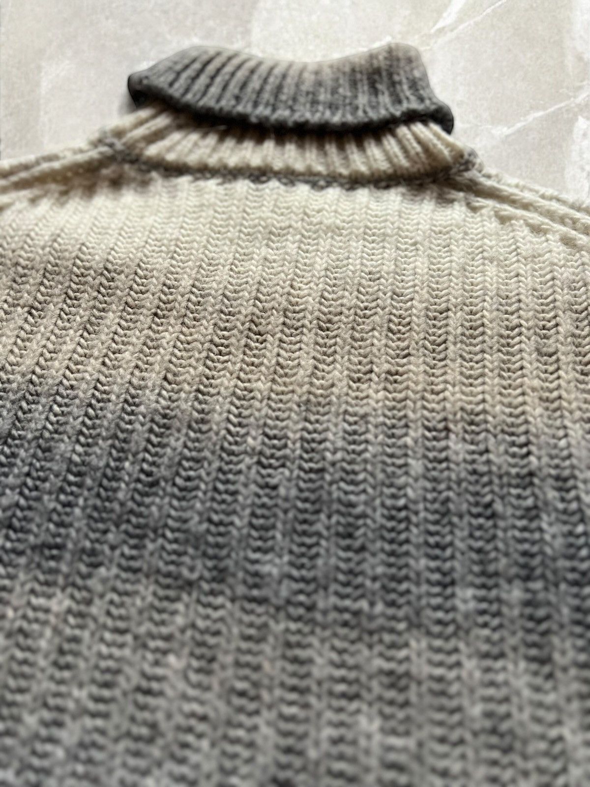 Baldessarini × Vintage BALDESSARINI HEAVY KNIT WOOL Sweater turtleneck multicolour Size US L / EU 52-54 / 3 - 8 Thumbnail