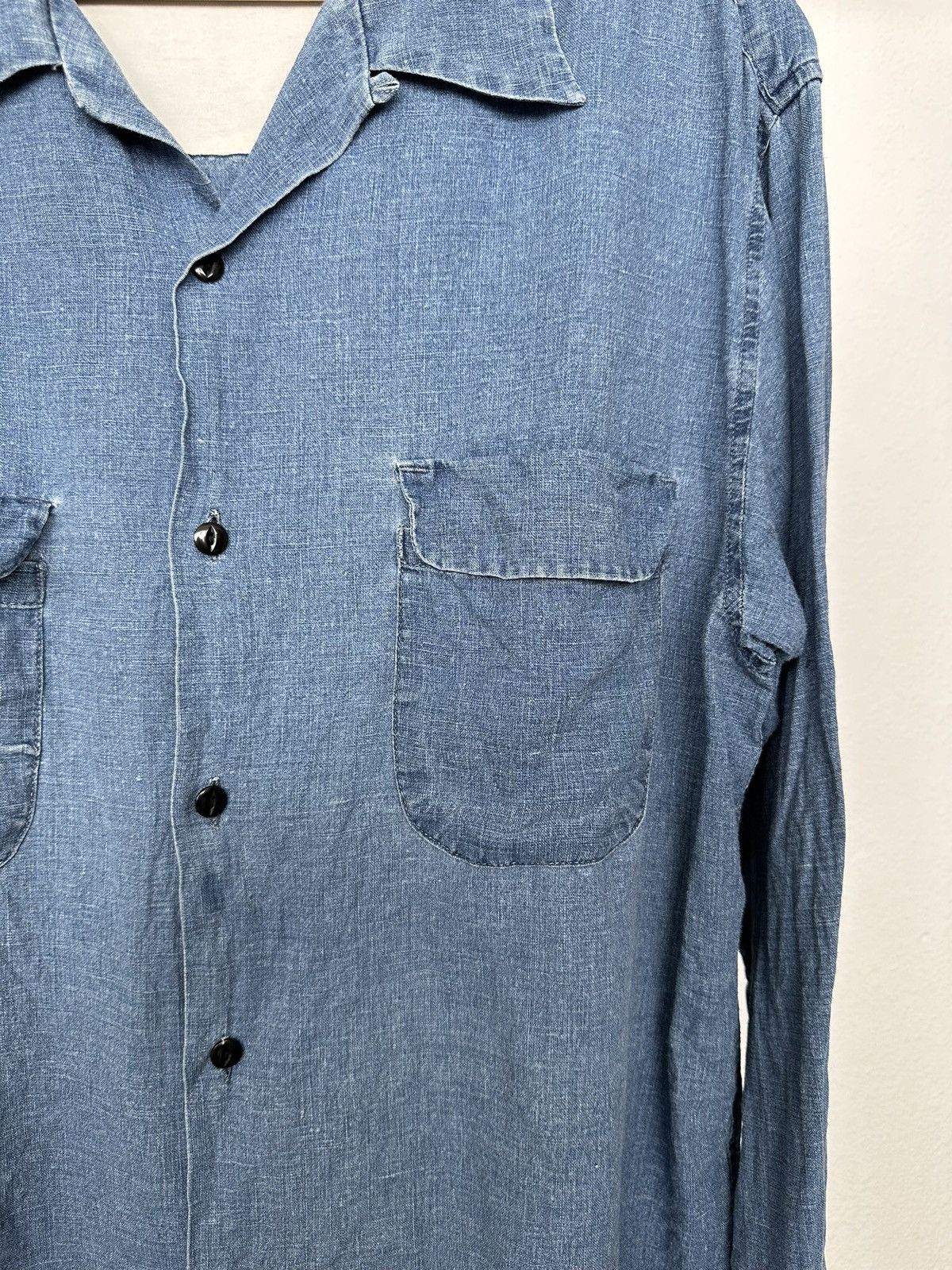 General Research 90's SYNAP Japan linen dyed shirt Size US L / EU 52-54 / 3 - 9 Thumbnail
