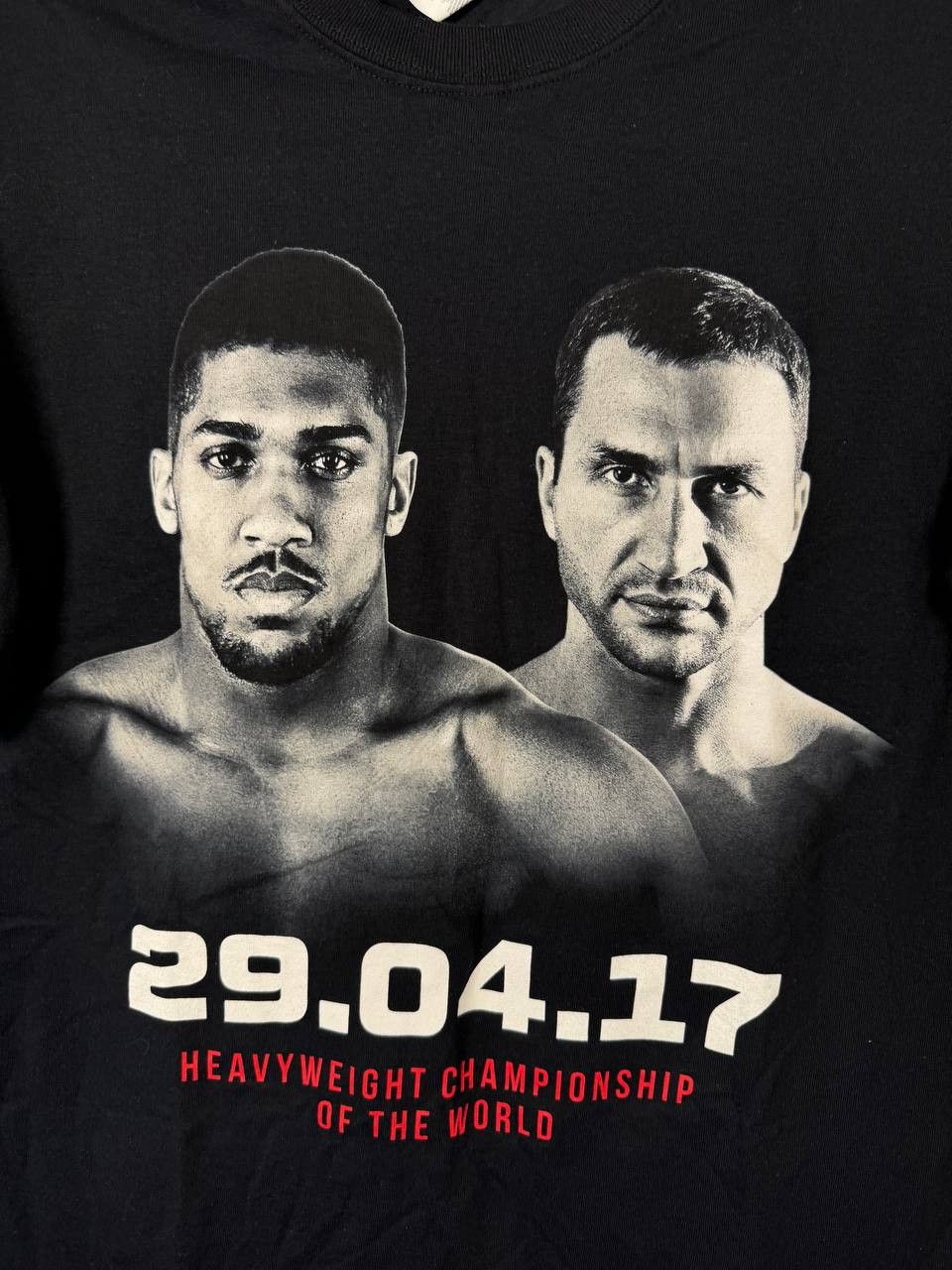 Gildan Anthony Joshua Vladimir Klitschko 2017 Fight Event T-Shirt Size US M / EU 48-50 / 2 - 5 Thumbnail