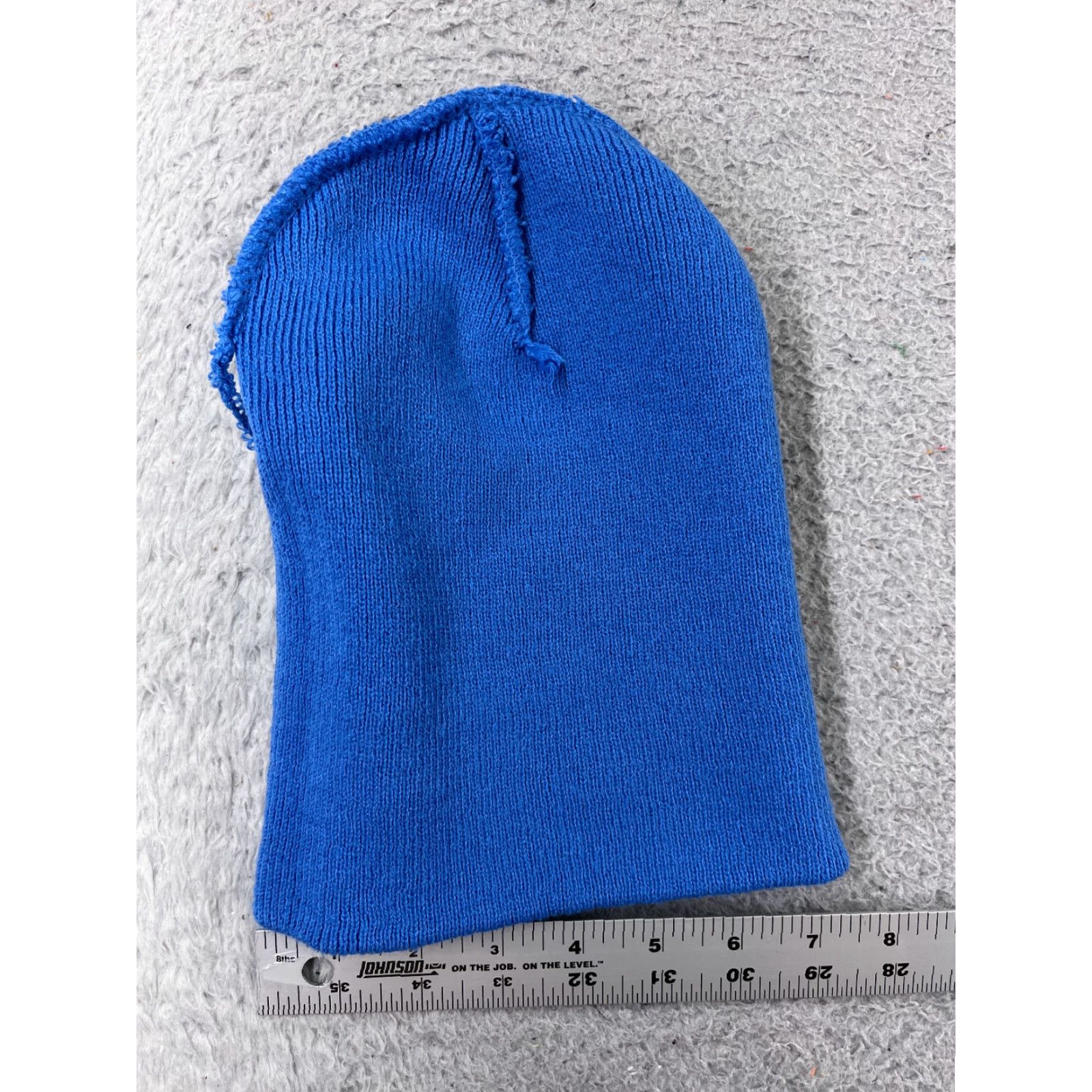 Vintage VINTAGE Paris Accessories Beanie One Size Blue Knit 100% Acrylic Womens Ski Winter Beanie Size ONE SIZE - 4 Thumbnail