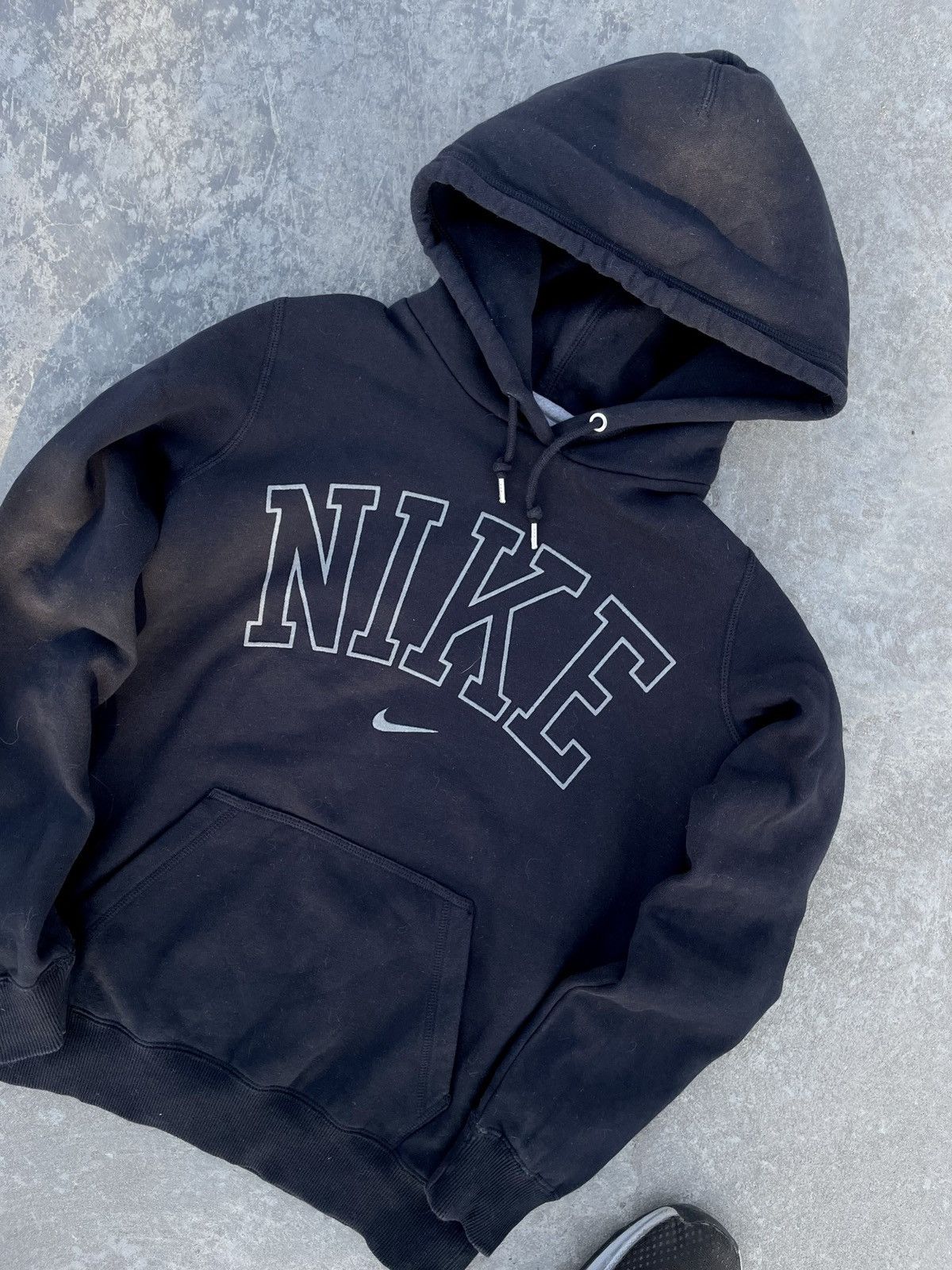 Vintage NIKE 00s BOXY DRILL BIG LOGO Y2K VINTAGE RARE SK8 HOODIE Size US S / EU 44-46 / 1 - 7 Thumbnail