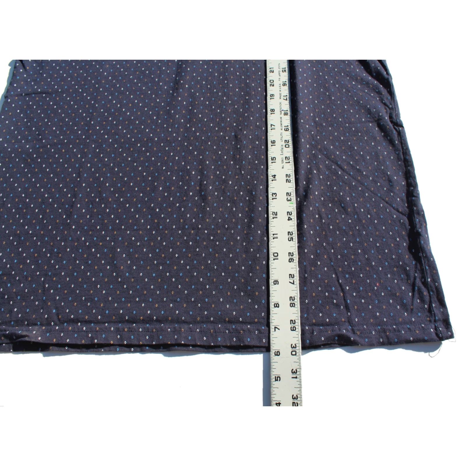 Vintage Craft + Flow Polo Shirt XL Short Sleeve Collared Navy Blue Diamond All Over Mens Size US XL / EU 56 / 4 - 5 Thumbnail